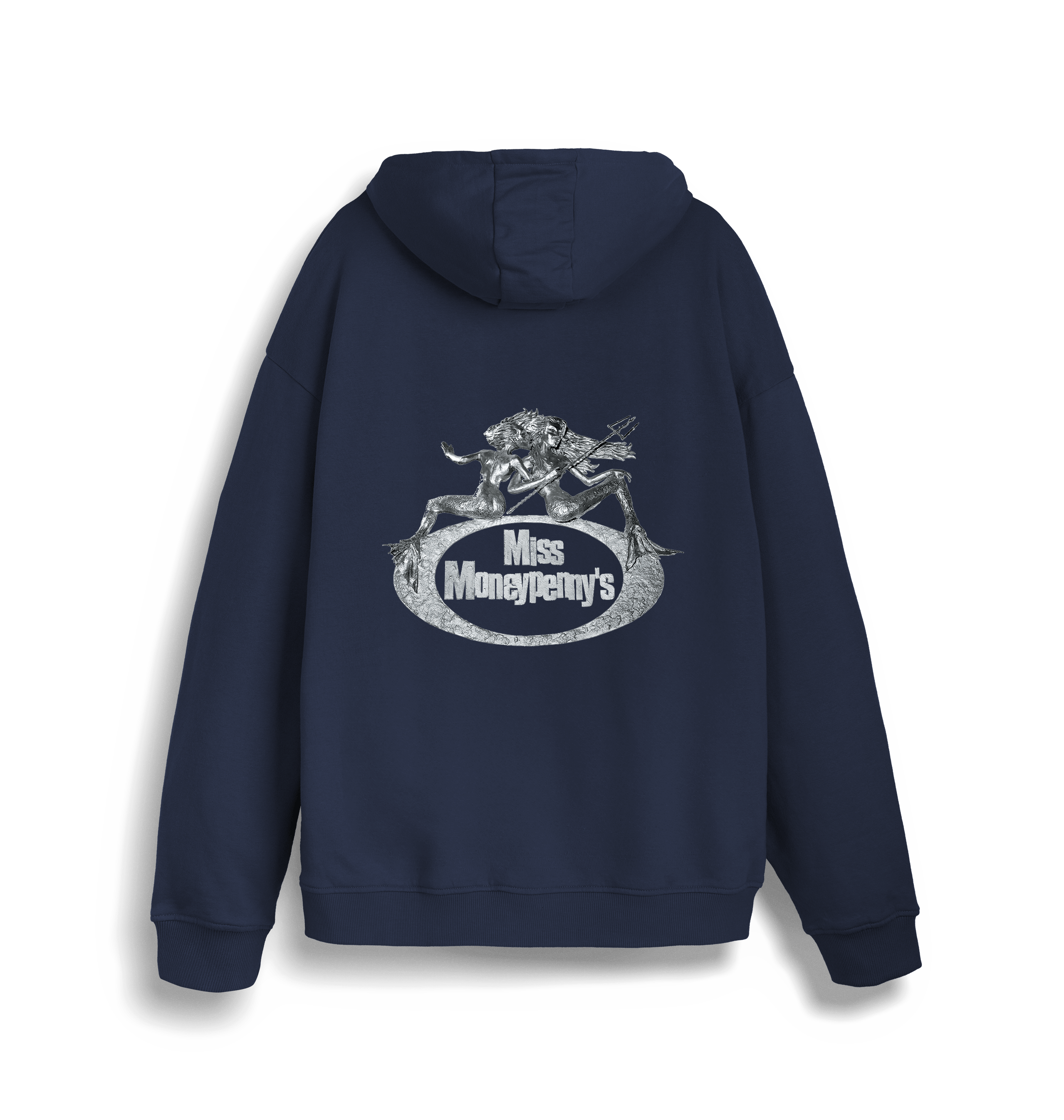 French Navy Printed Sweater