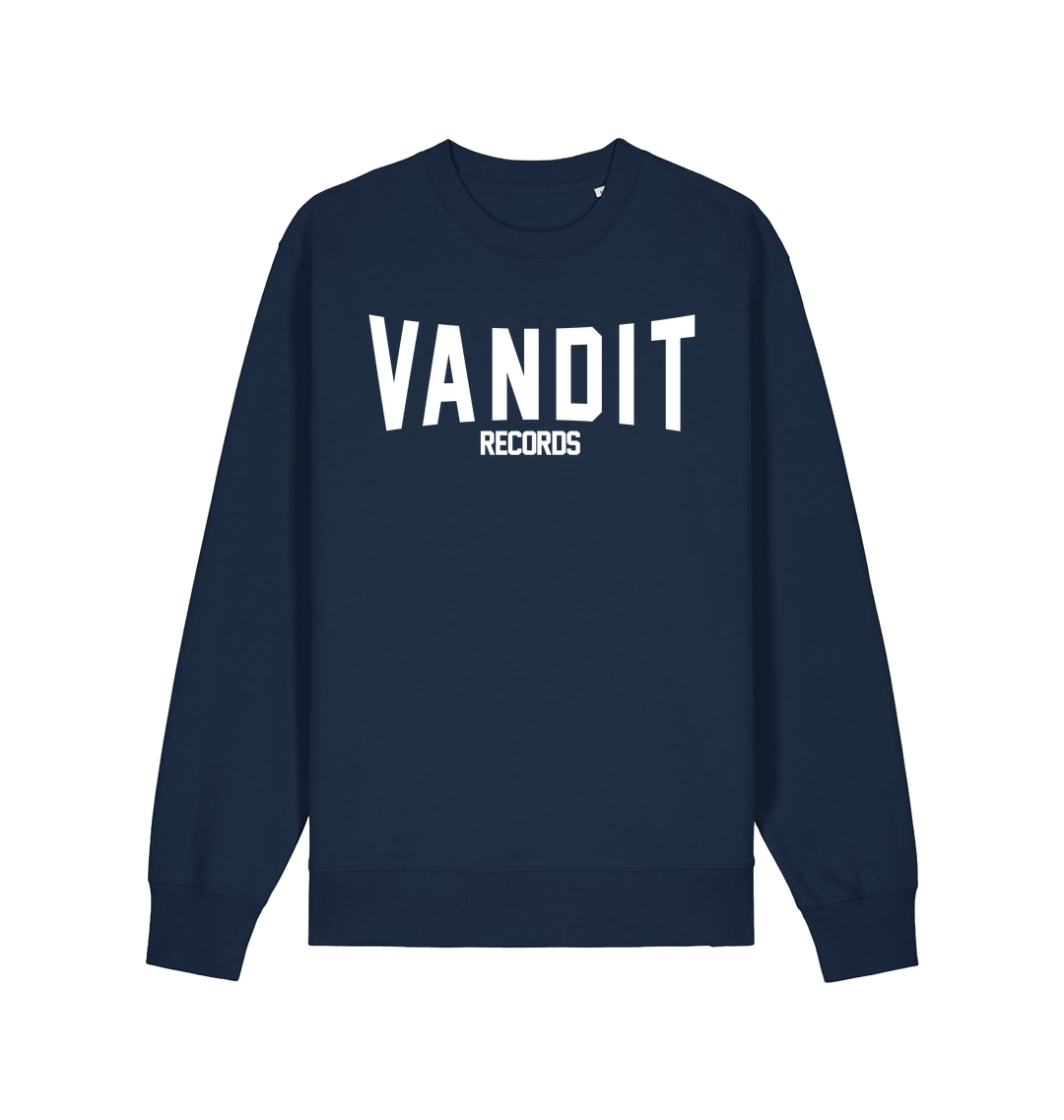 VANDIT Records Warped Print Unisex Sweatshirt-Essential Republik-Essential Republik