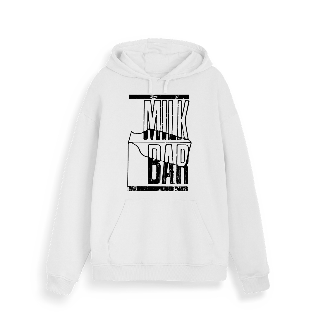Blood & Sweat Milk Bar Unisex White Hoodie-Essential Republik-Essential Republik