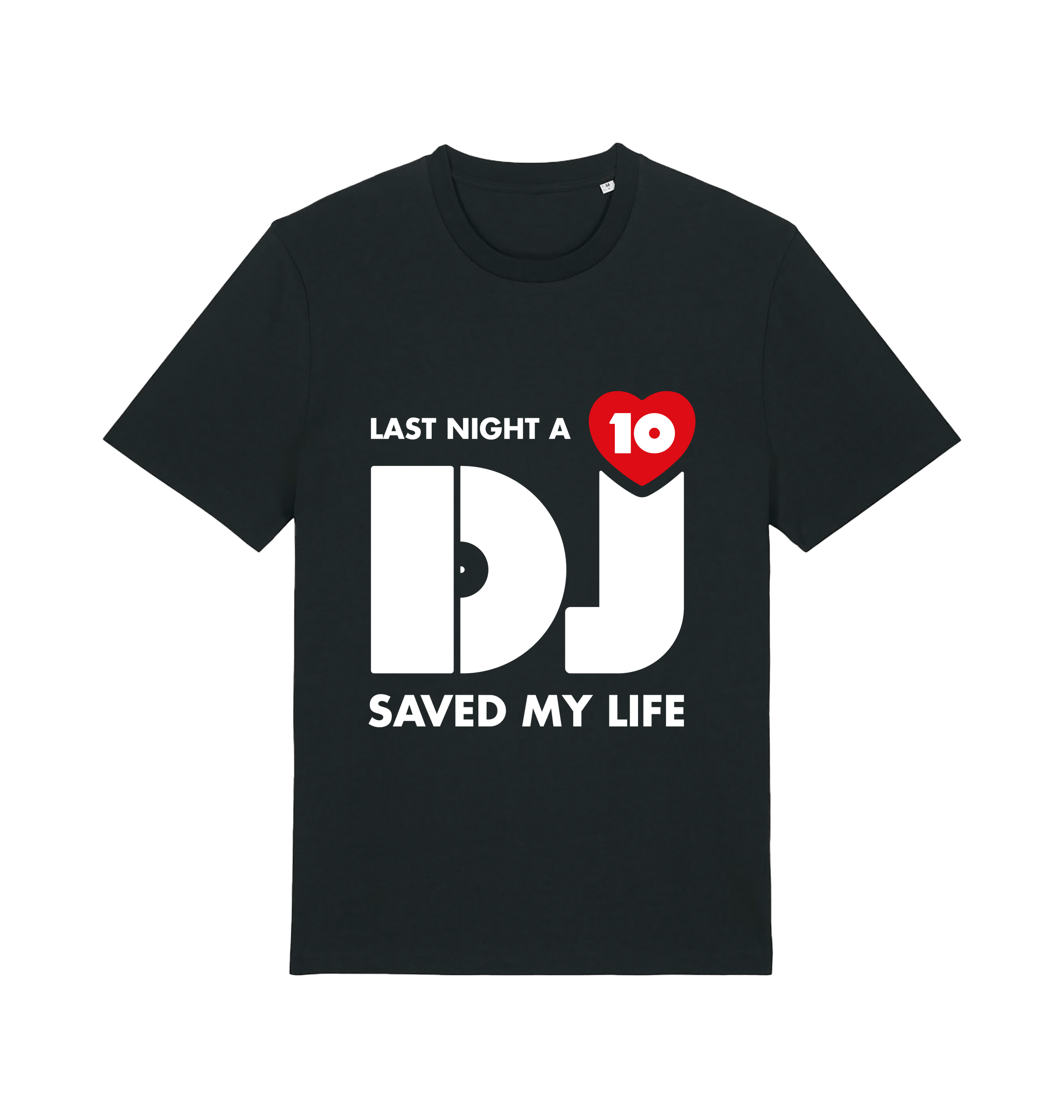 LNADJ White 10th Anniversary Logo Men's Organic T-Shirt-Essential Republik-Essential Republik