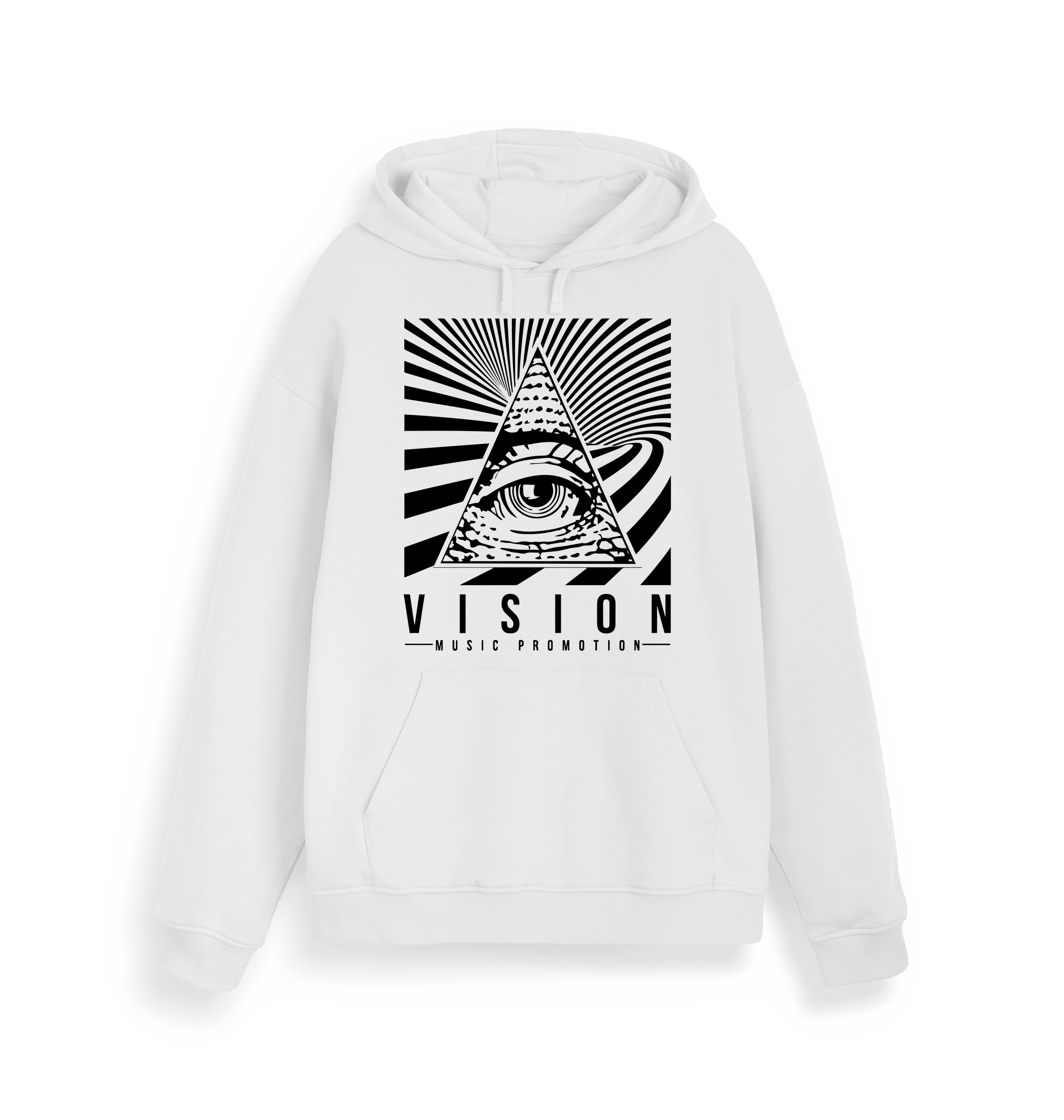 Blood & Sweat Official Vision Collaboration Unisex White Hoodie-Essential Republik-Essential Republik