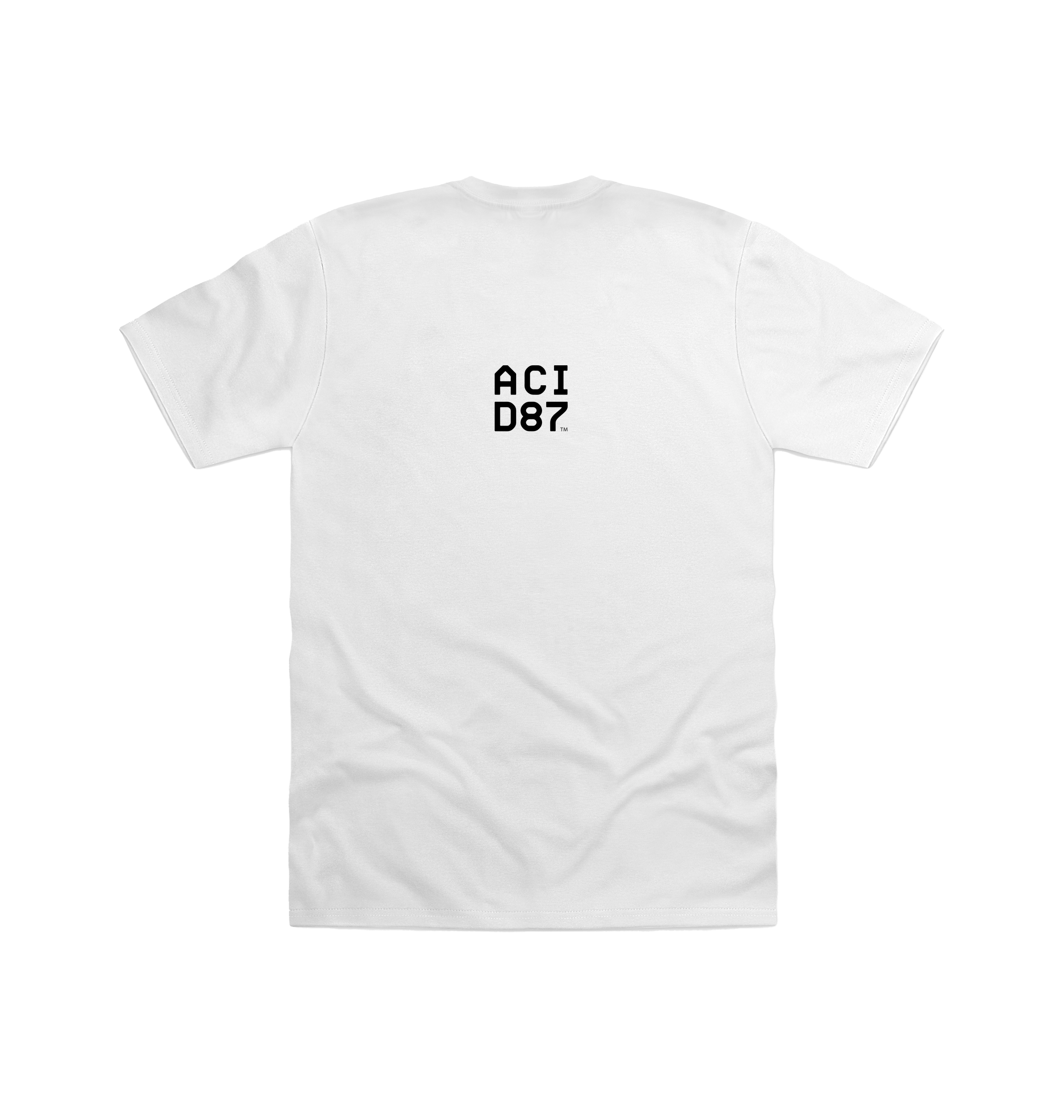 Acid87 Keith Logo Unisex White T Shirt-Essential Republik-Essential Republik