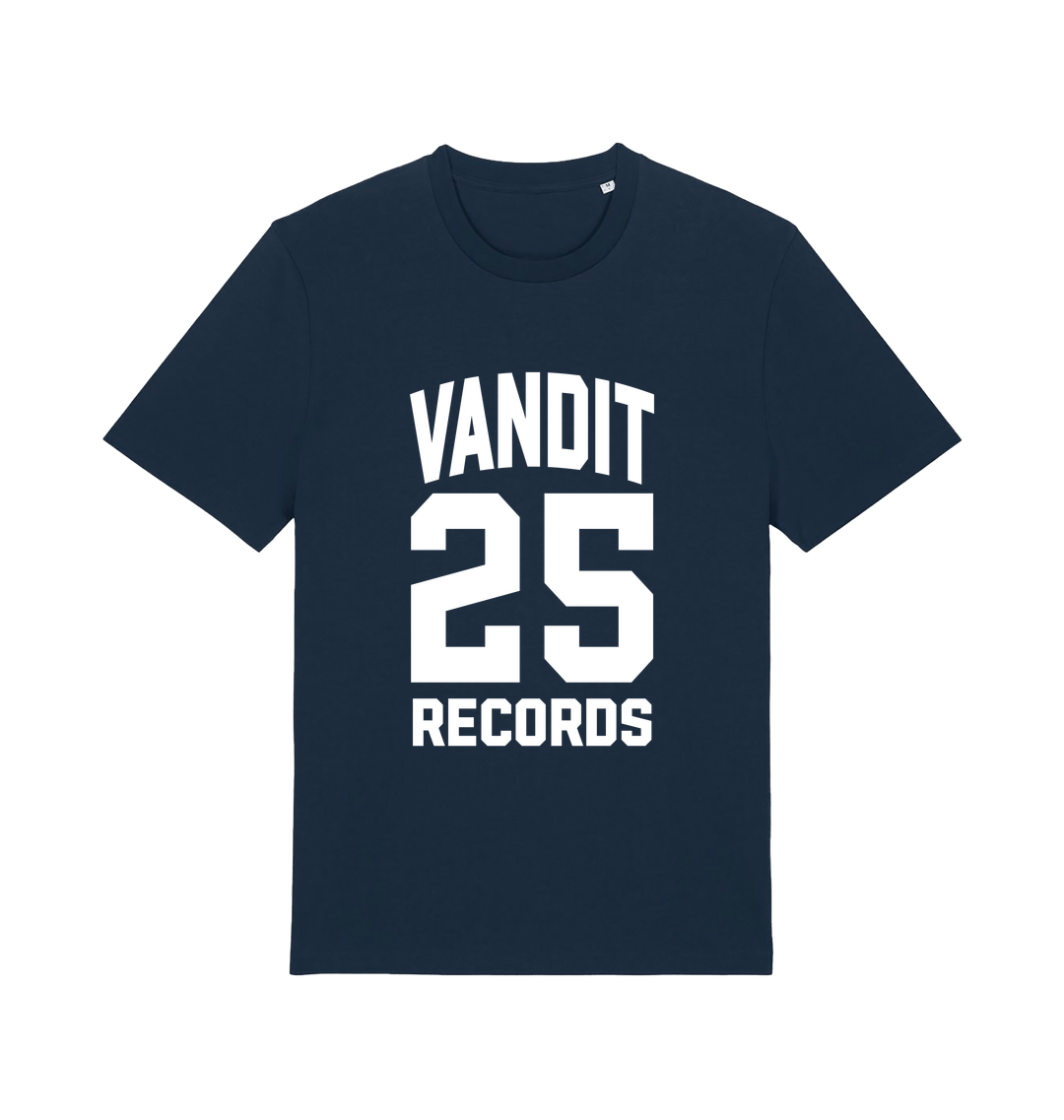 VANDIT Records 25 Years Unisex Organic T Shirt-Essential Republik-Essential Republik