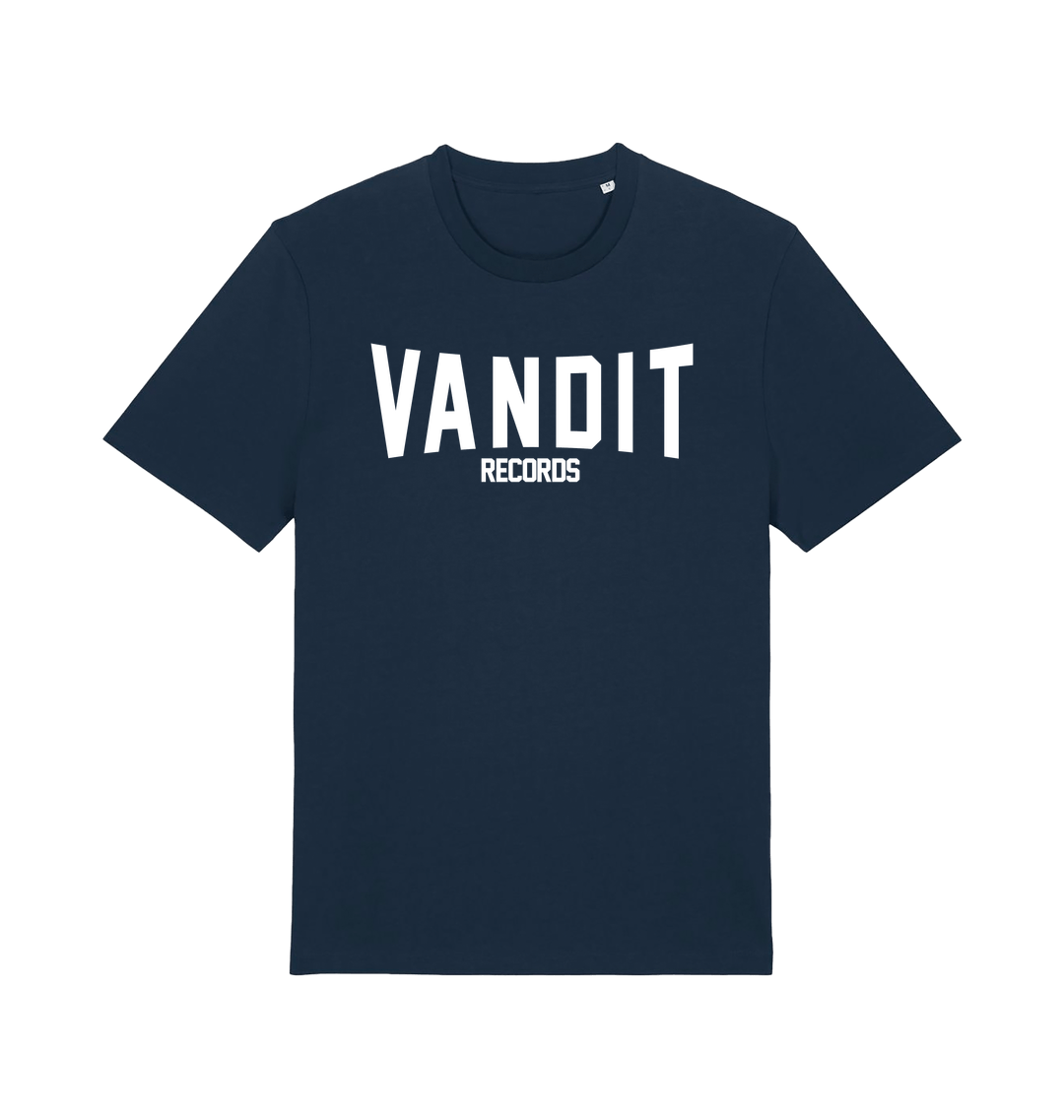 VANDIT Records Warped Print Unisex Organic T Shirt-Essential Republik-Essential Republik