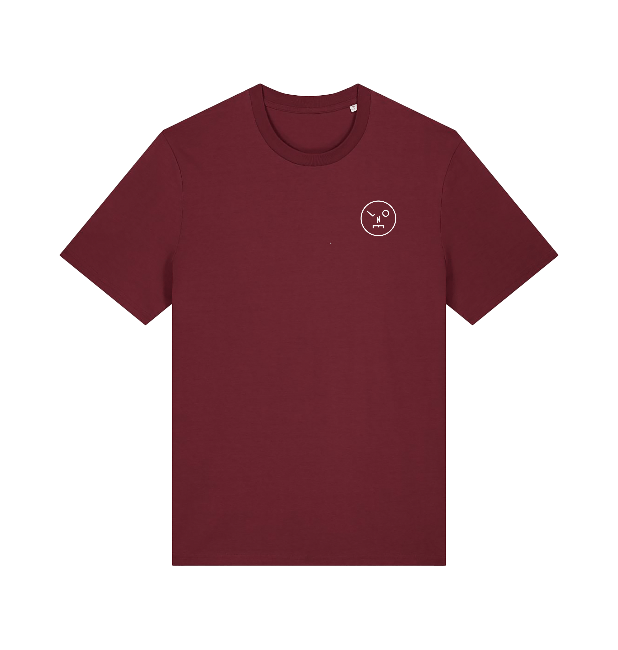 LNOE print t shirt in burgundy-LNOE-Essential Republik