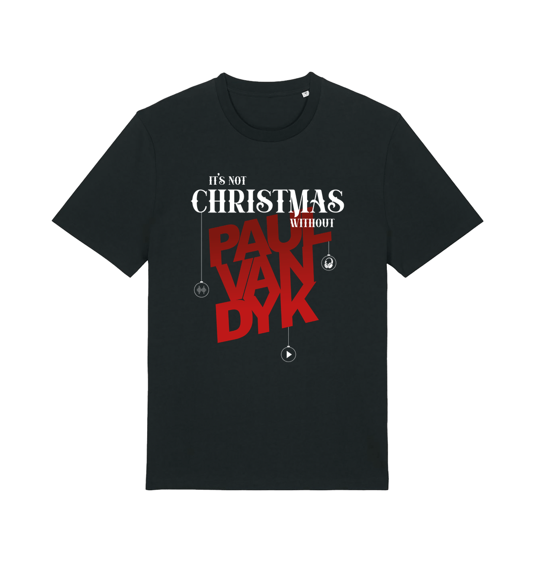 Red Christmas Logo Unisex Organic T Shirt-Essential Republik-Essential Republik