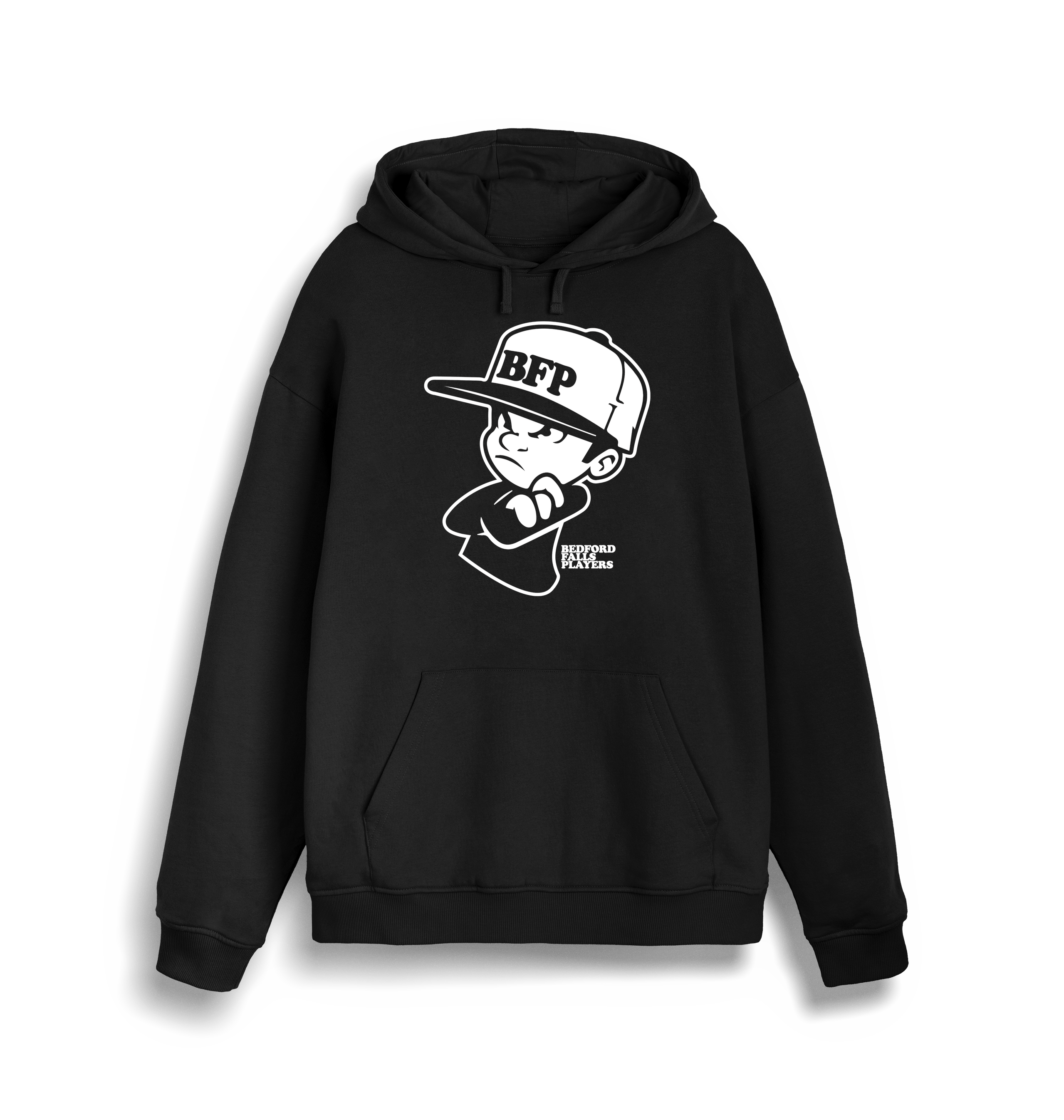 Blood & Sweat Official Bedford Falls Players Logo Unisex Hoodie-Blood & Sweat-Essential Republik