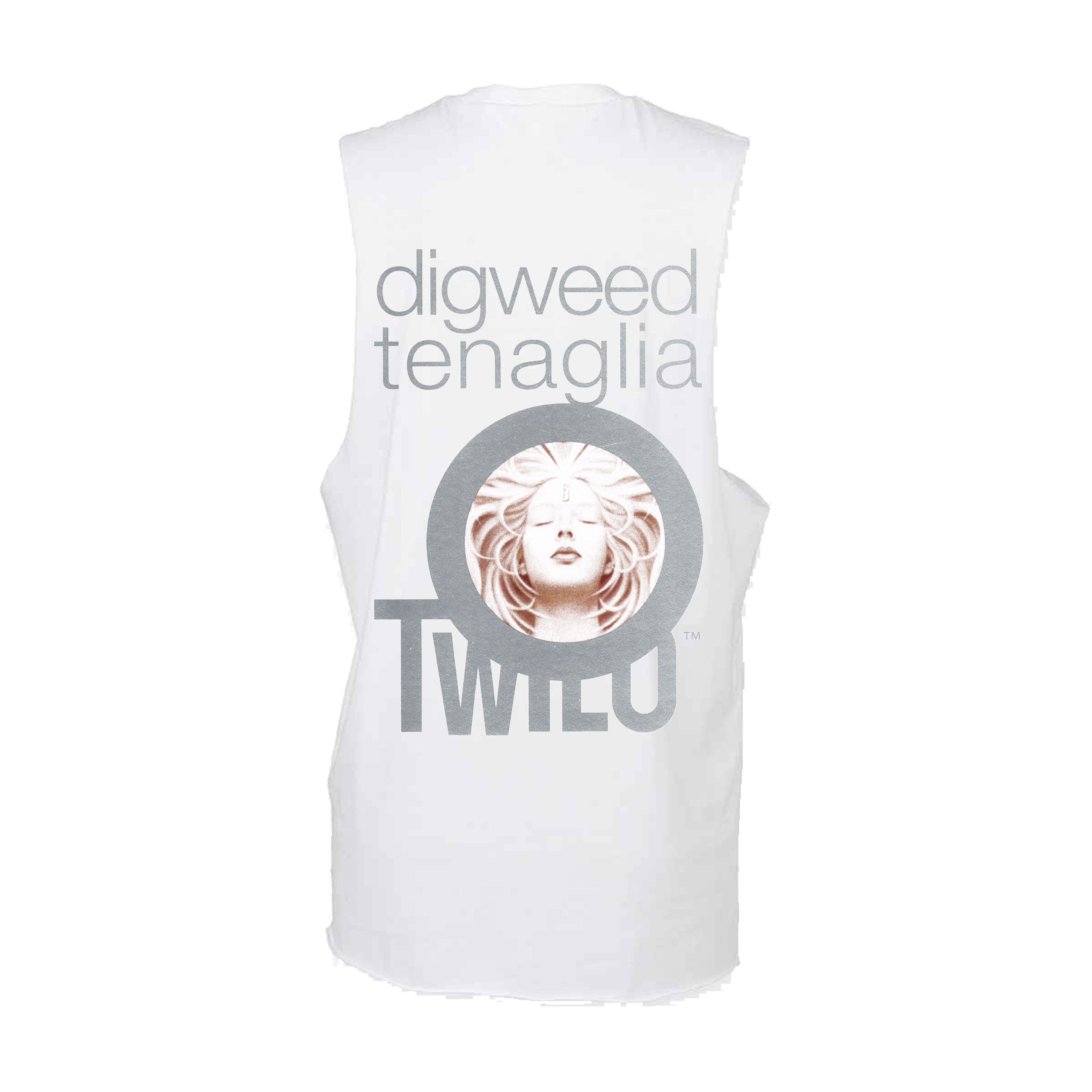 Danny Tenaglia & John Digweed At Twilo High Neck Slash Armhole White Vest-Essential Republik-Essential Republik