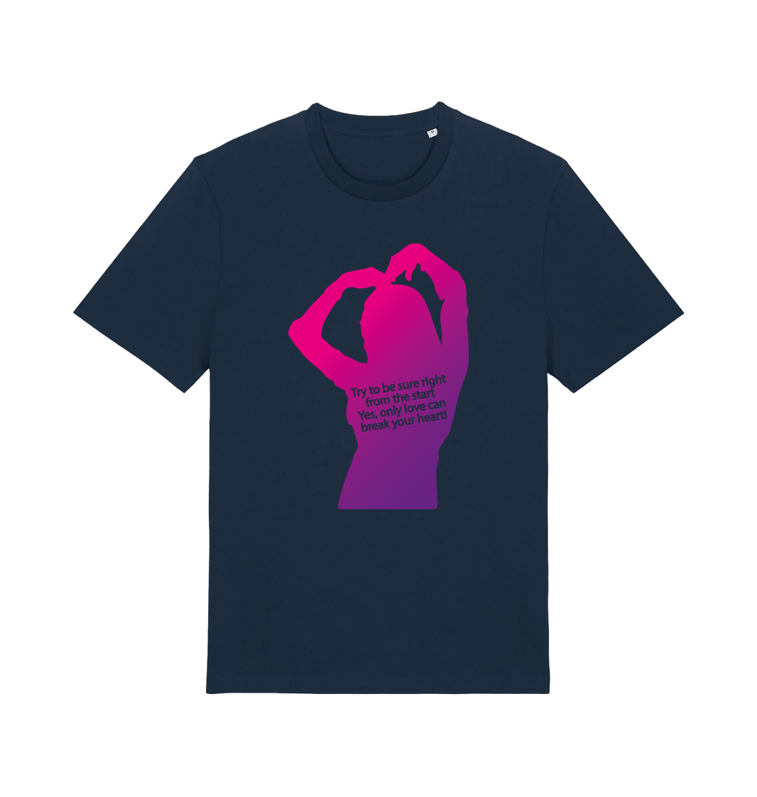 Blood & Sweat Only Love Can Break Your Heart Unisex Organic T Shirt-Essential Republik-Essential Republik