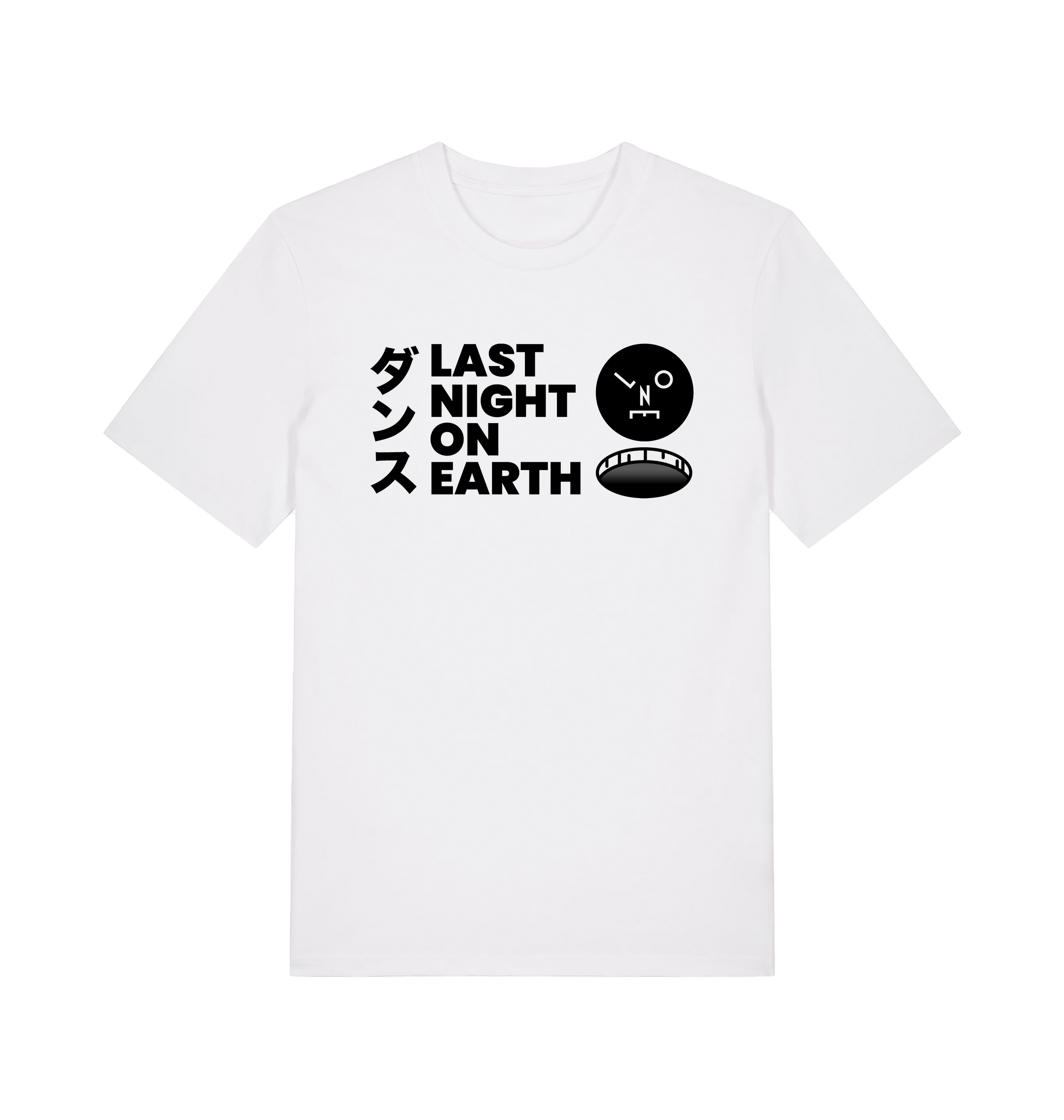 LNOE Text Print Men's Organic White T Shirt-Essential Republik-Essential Republik