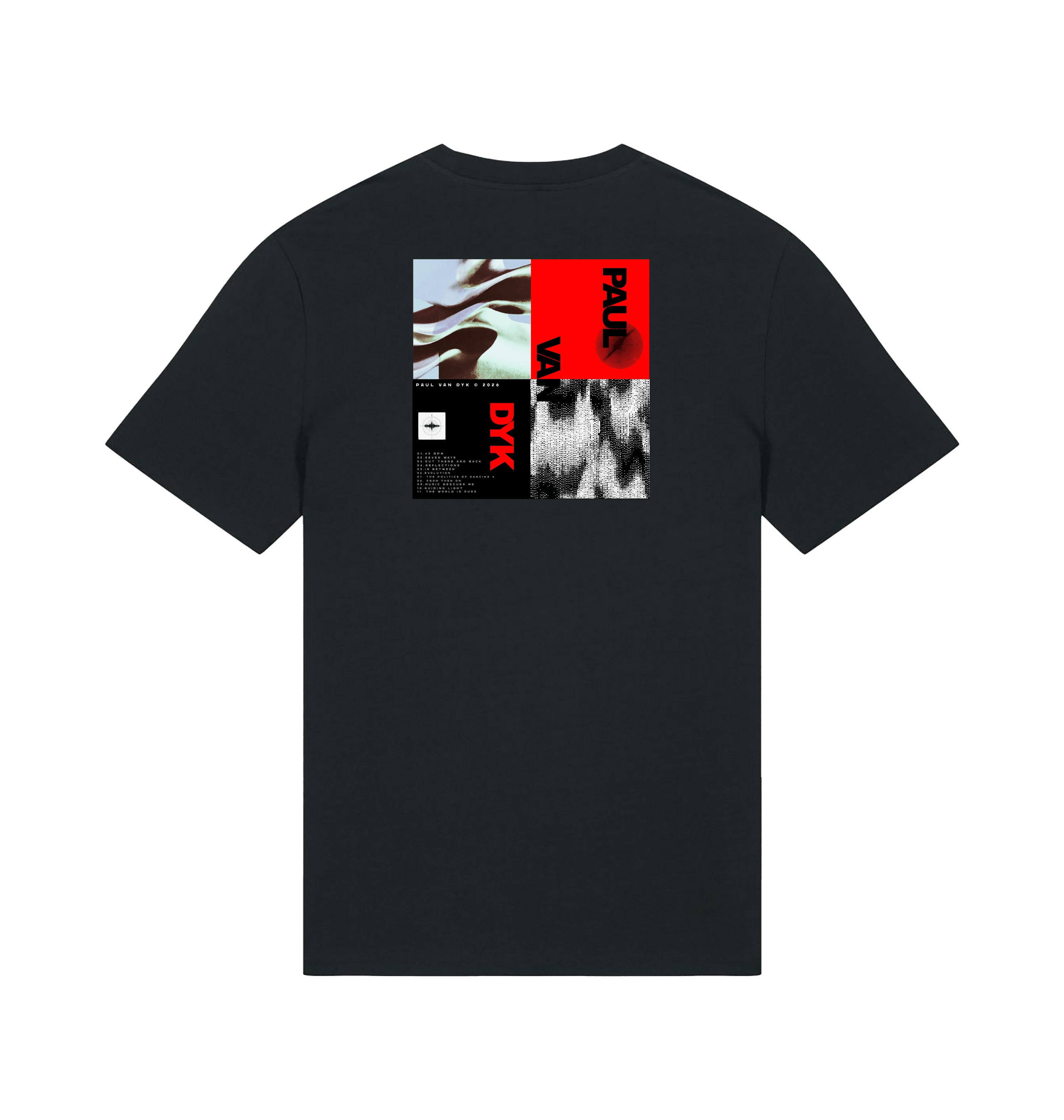 Paul Van Dyk photo red block unisex dark t shirt-Essential Republik-Essential Republik