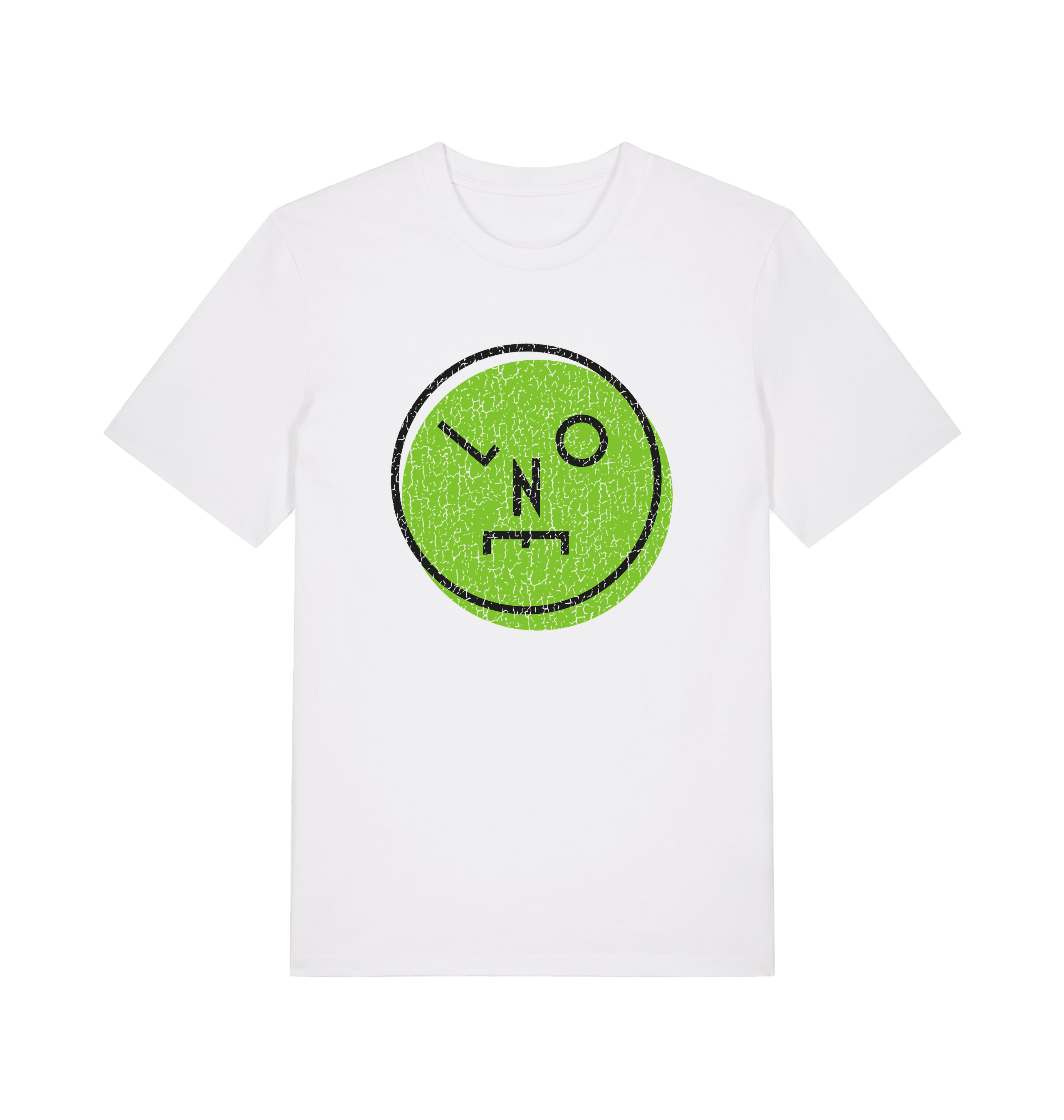 LNOE Logo Distressed Green Print Unisex Organic T Shirt-Essential Republik-Essential Republik