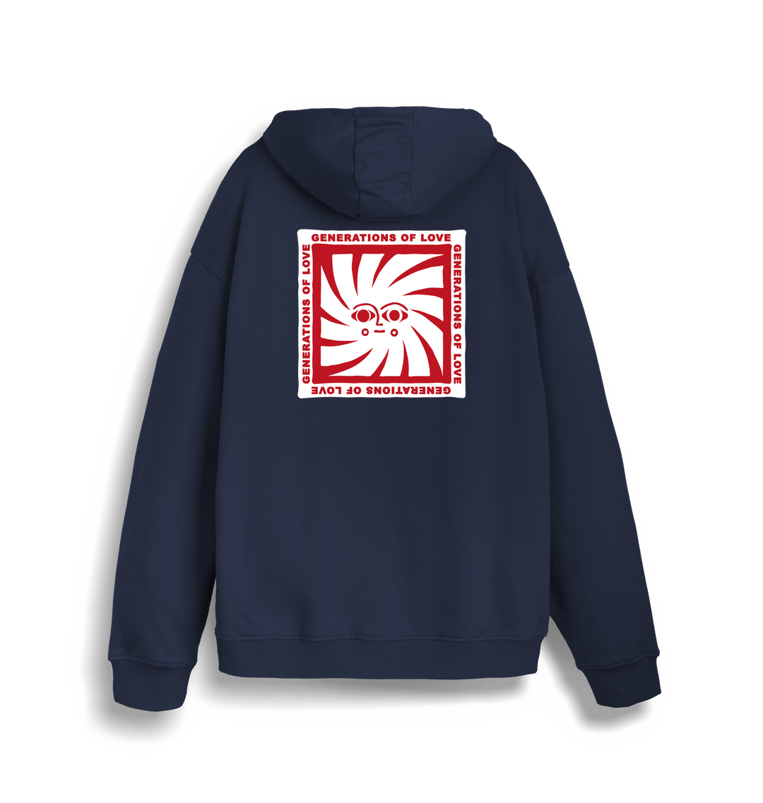 French Navy Printed Sweater