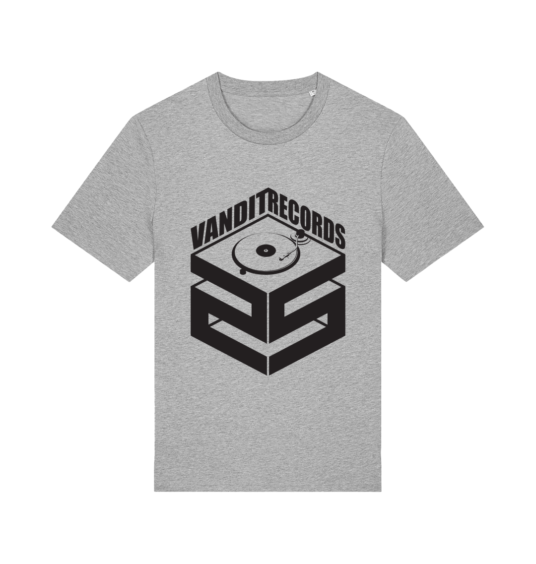 VANDIT Records 25 Years Turntable Unisex Organic T Shirt-Essential Republik-Essential Republik