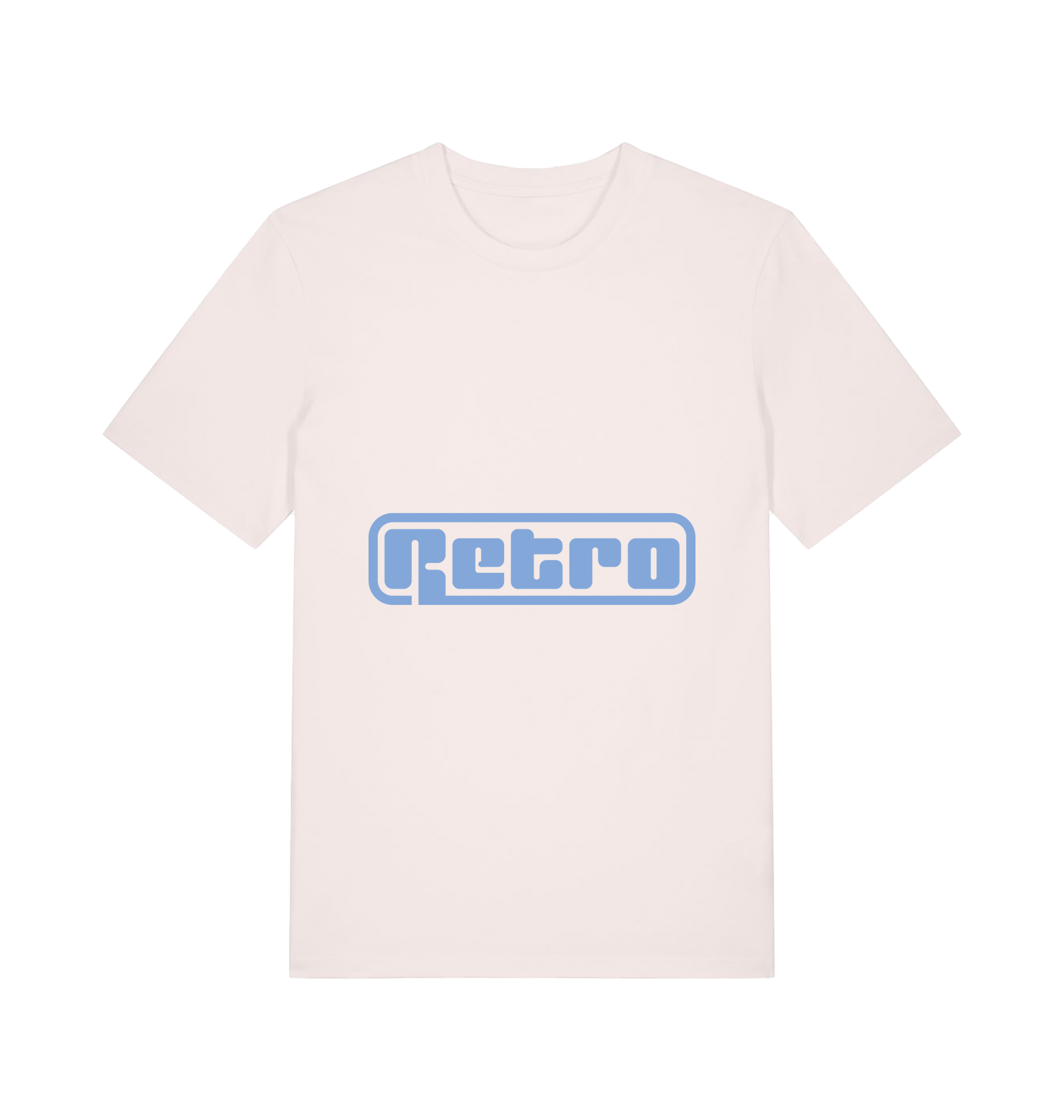 Baby Blue Retro Logo Unisex Organic T-Shirt-Essential Republik-Essential Republik