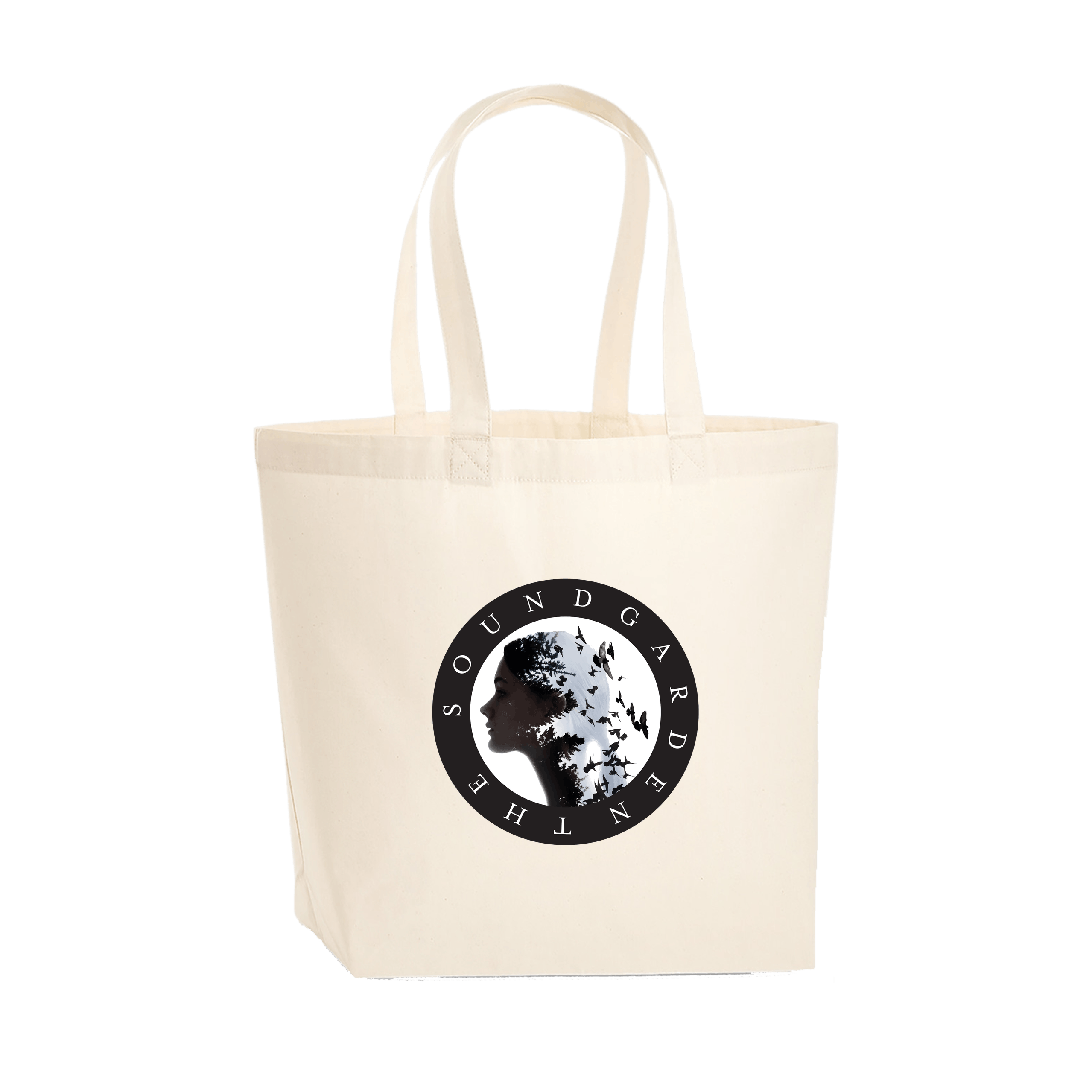 The Soundgarden Girl And Birds Print Tote Bag-The Soundgarden-Essential Republik
