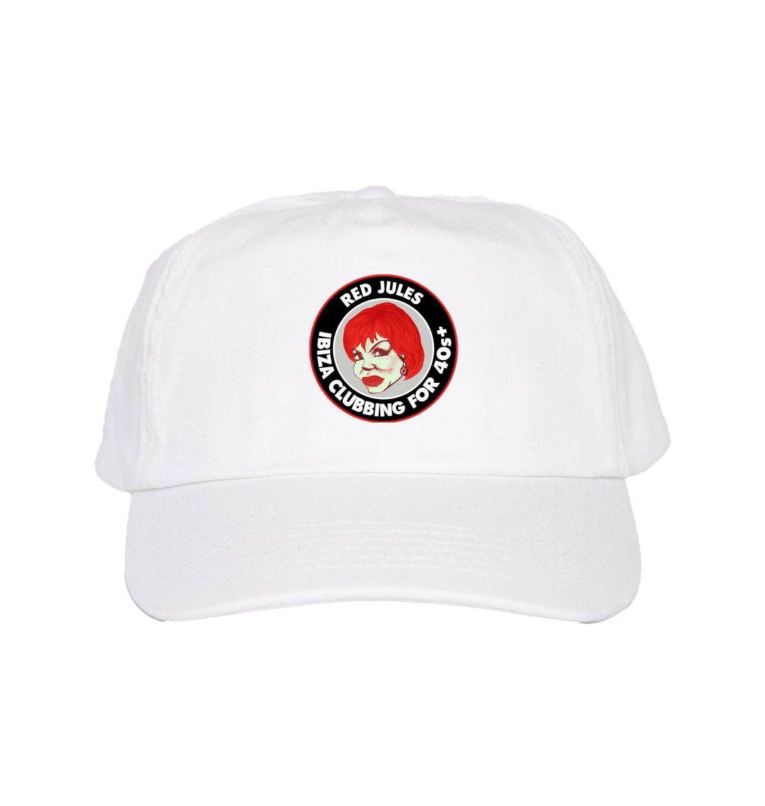 Red Jules Ibiza Clubbing For Over 40s Badge Cap-Essential Republik-Essential Republik