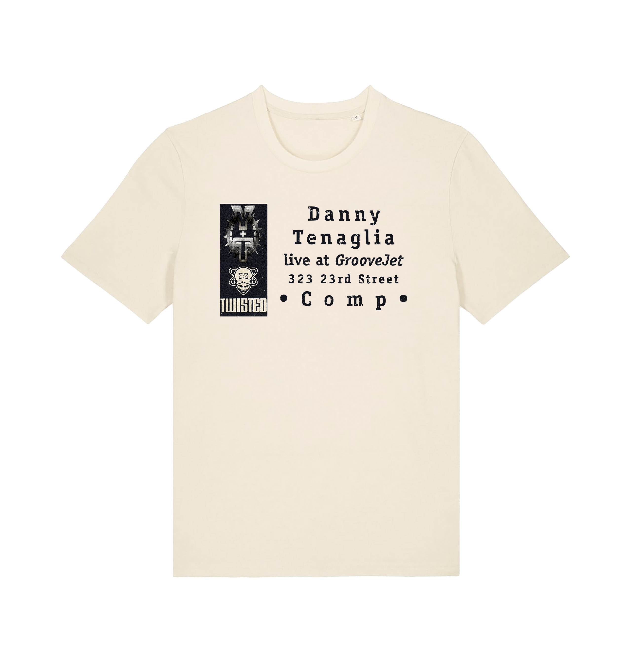 Danny Tenaglia At GrooveJet Men's Organic Natural T Shirt-Essential Republik-Essential Republik