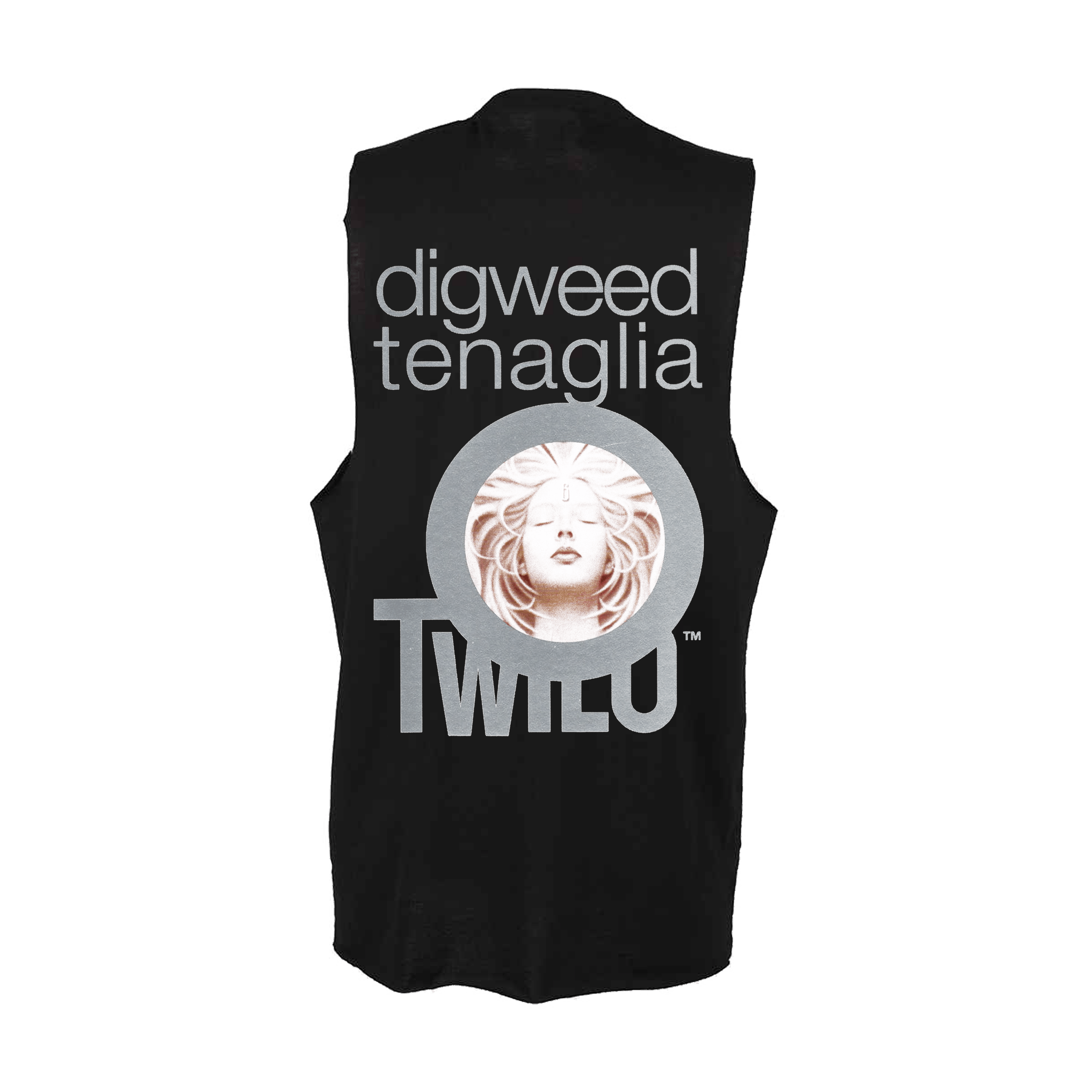 Danny Tenaglia & John Digweed At Twilo High Neck Slash Armhole Black Vest-Essential Republik-Essential Republik