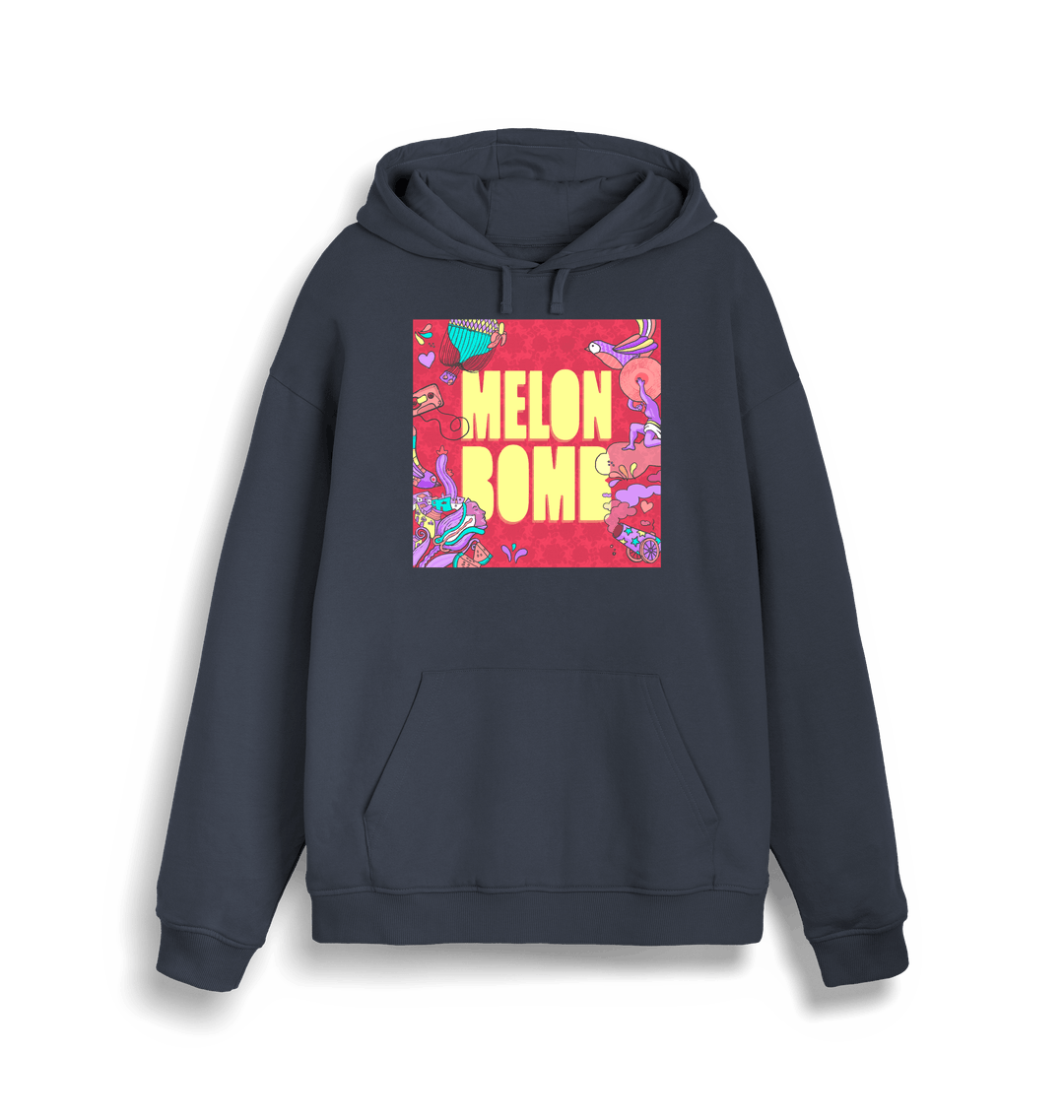 Melon Bomb Fiesta Logo Print Unisex Hoodie-Essential Republik-Essential Republik