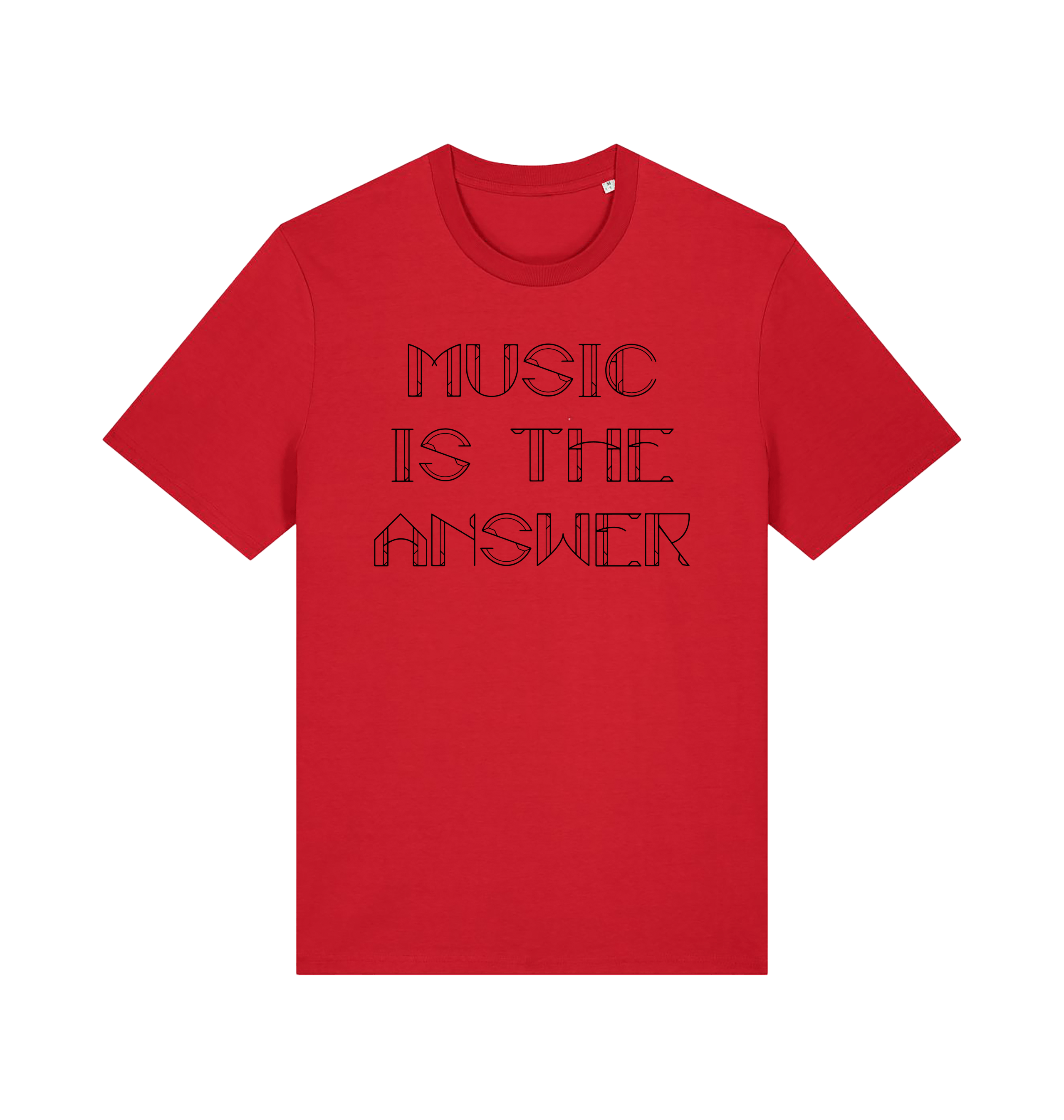 Danny Tenaglia Music Is The Answer Black Text Men's Organic T Shirt-Essential Republik-Essential Republik