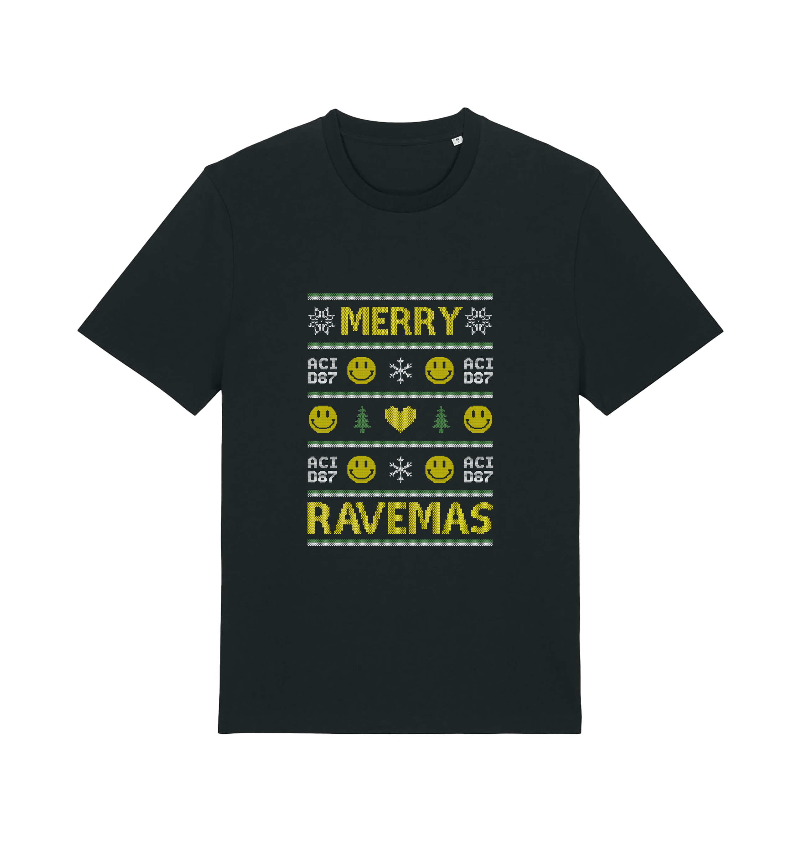 Acid87 Merry Ravemas Christmas Unisex T Shirt-Essential Republik-Essential Republik