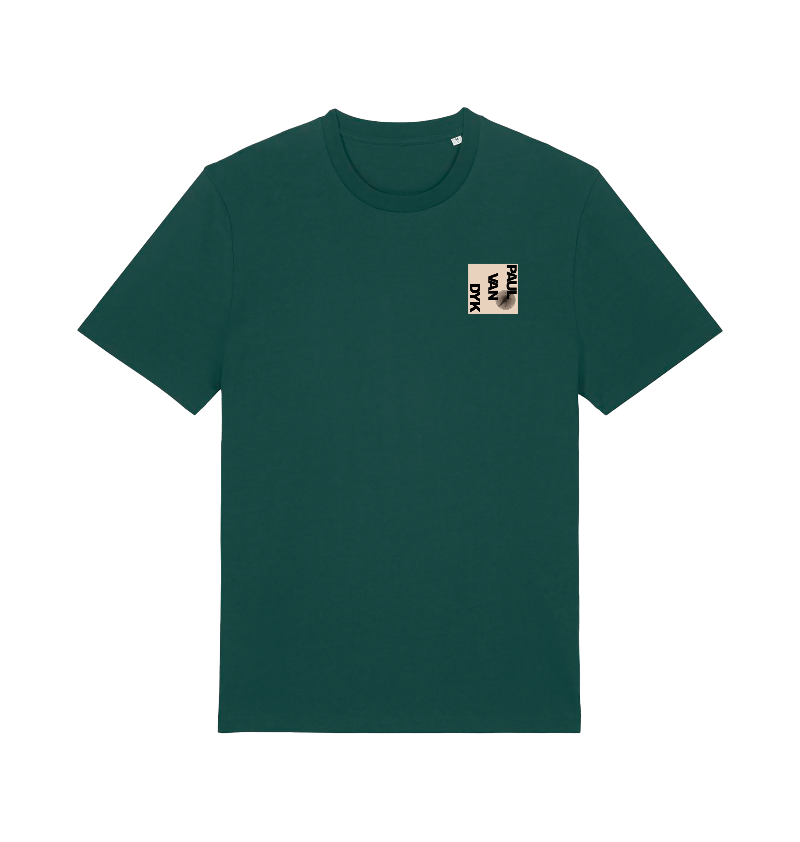 Glazed Green Printed T-shirt Front