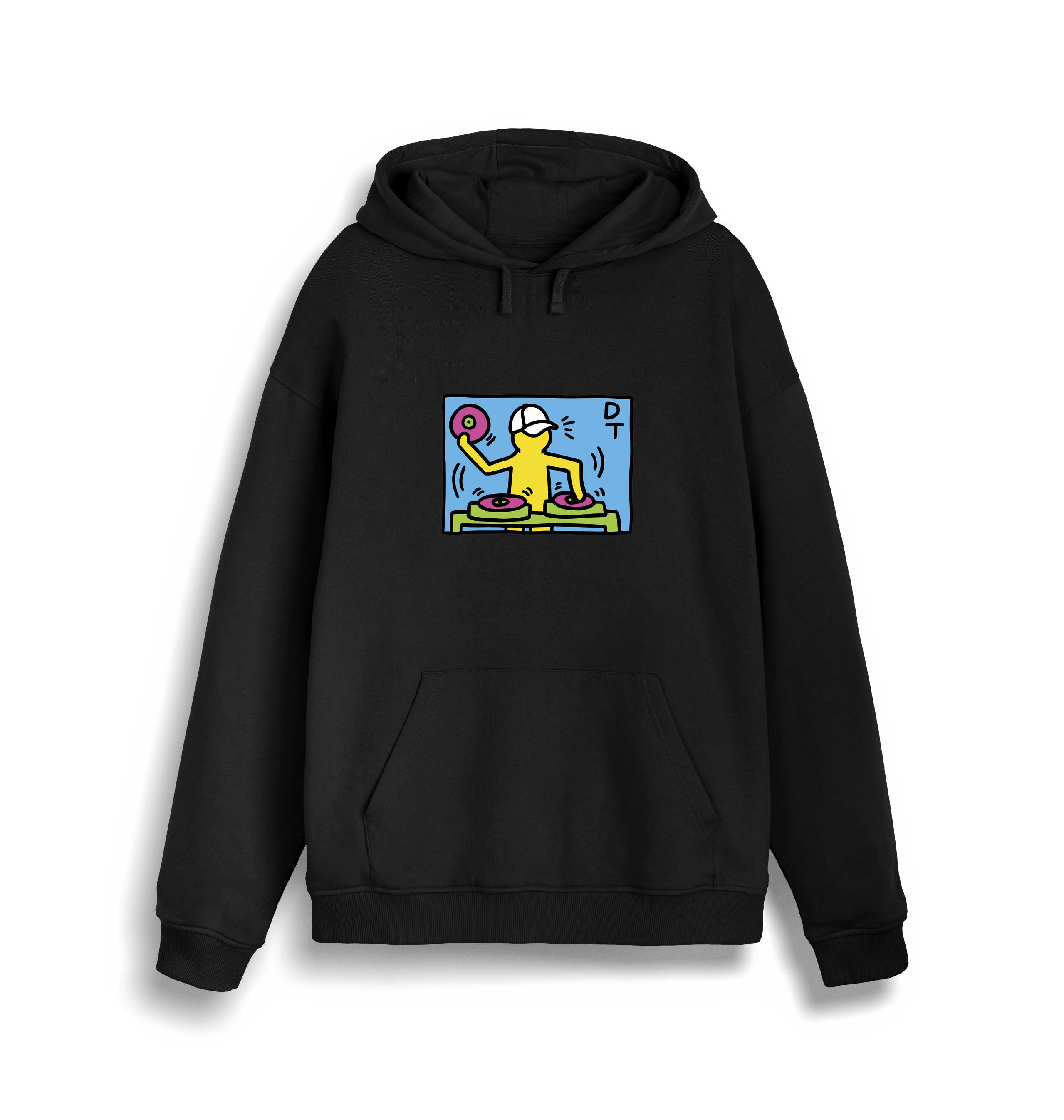 Danny Tenaglia Haring Front & Back Print Unisex Hoodie-Essential Republik-Essential Republik