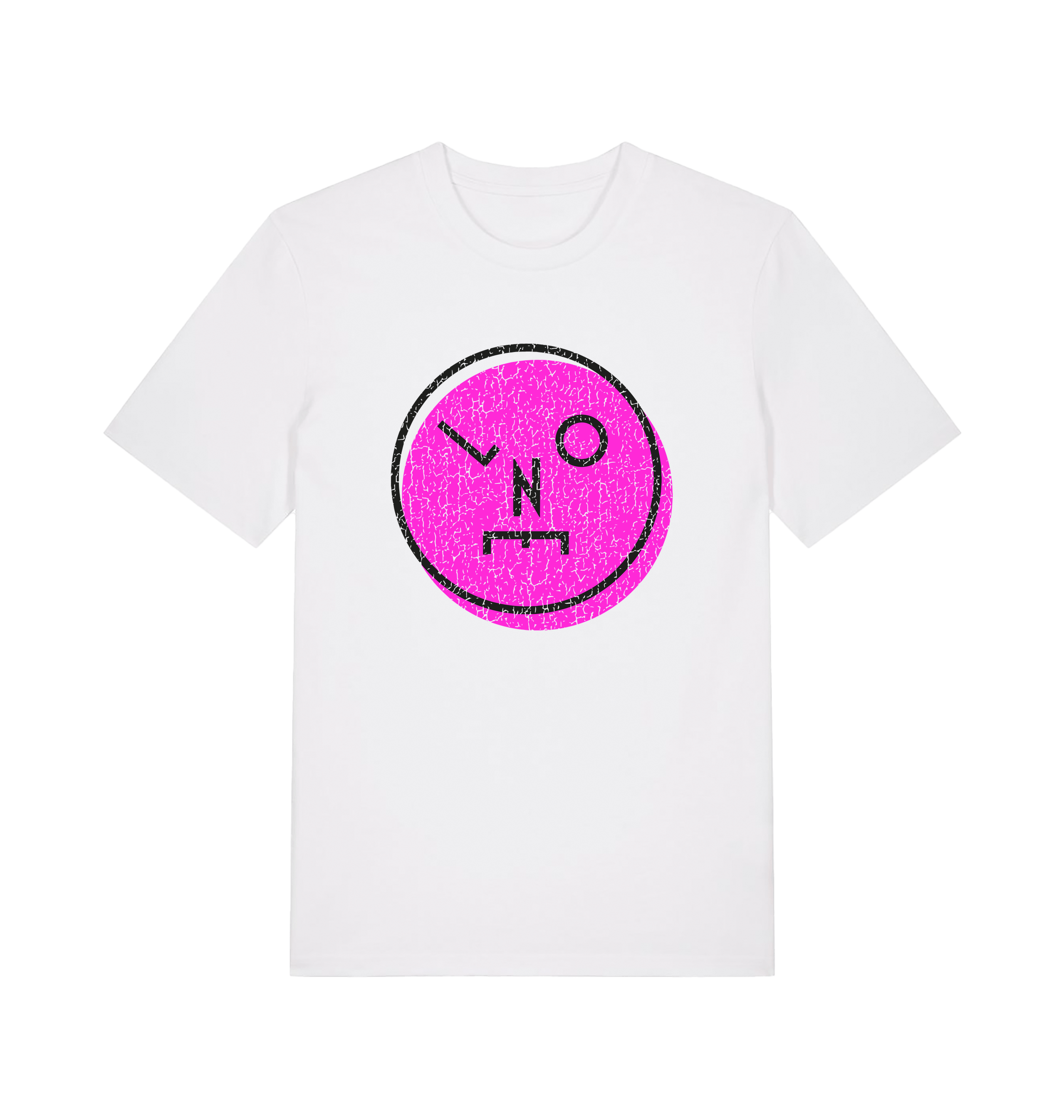 LNOE Logo Distressed Pink Print Unisex Organic T Shirt-Essential Republik-Essential Republik
