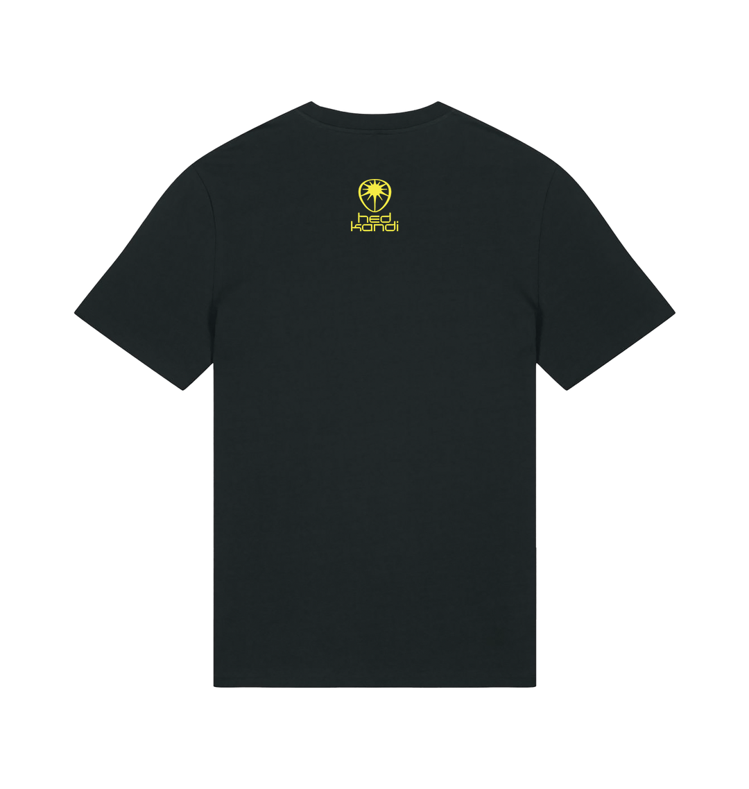 Hedkandi Twisted Disco Unisex Organic Black T Shirt-Essential Republik-Essential Republik