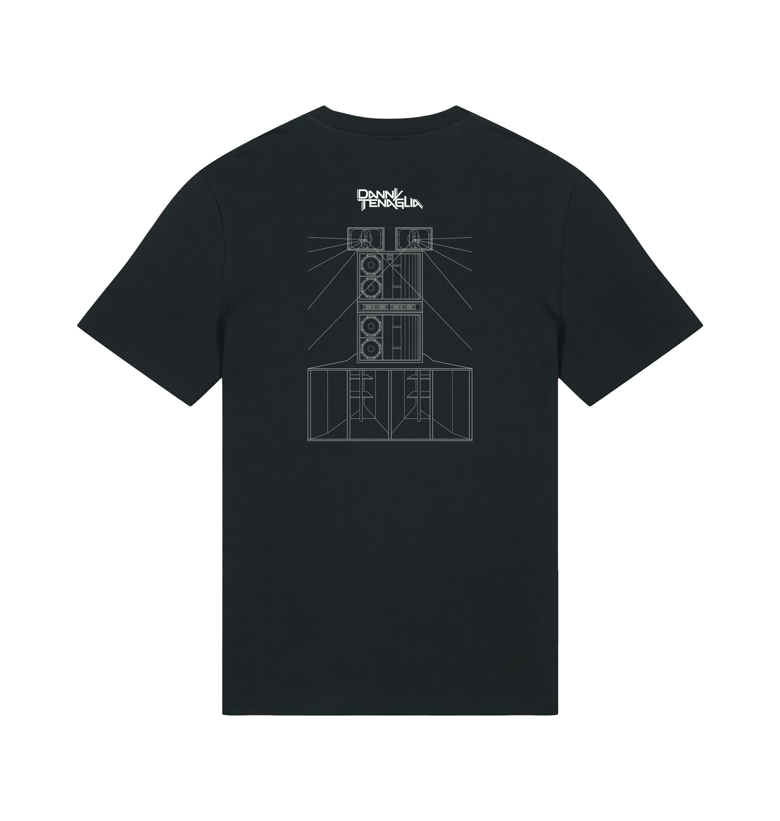 Danny Tenaglia Stereo Collab Front & Back Print Unisex Organic T Shirt-Essential Republik-Essential Republik