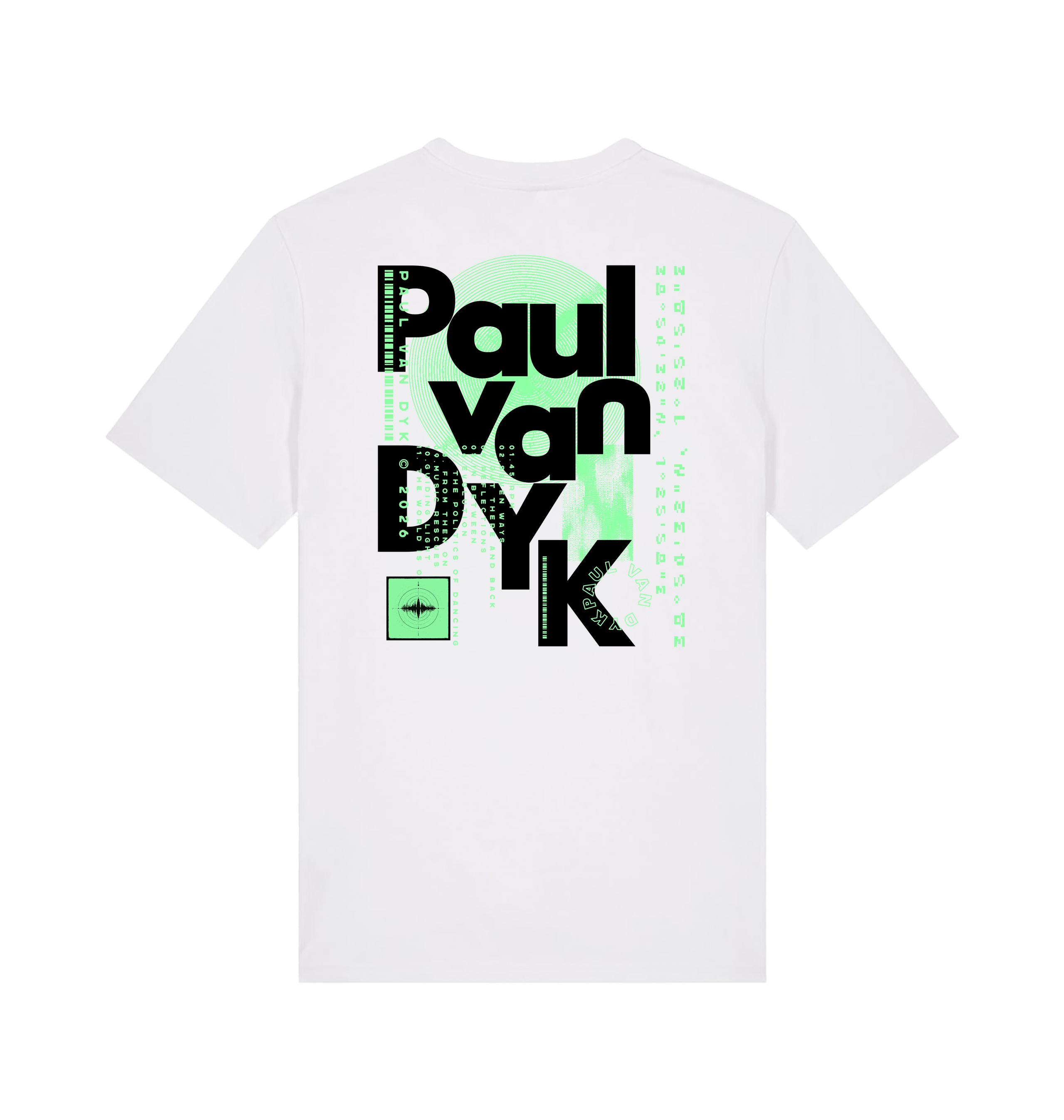 Paul Van Dyk mixed text unisex light t shirt-Essential Republik-Essential Republik