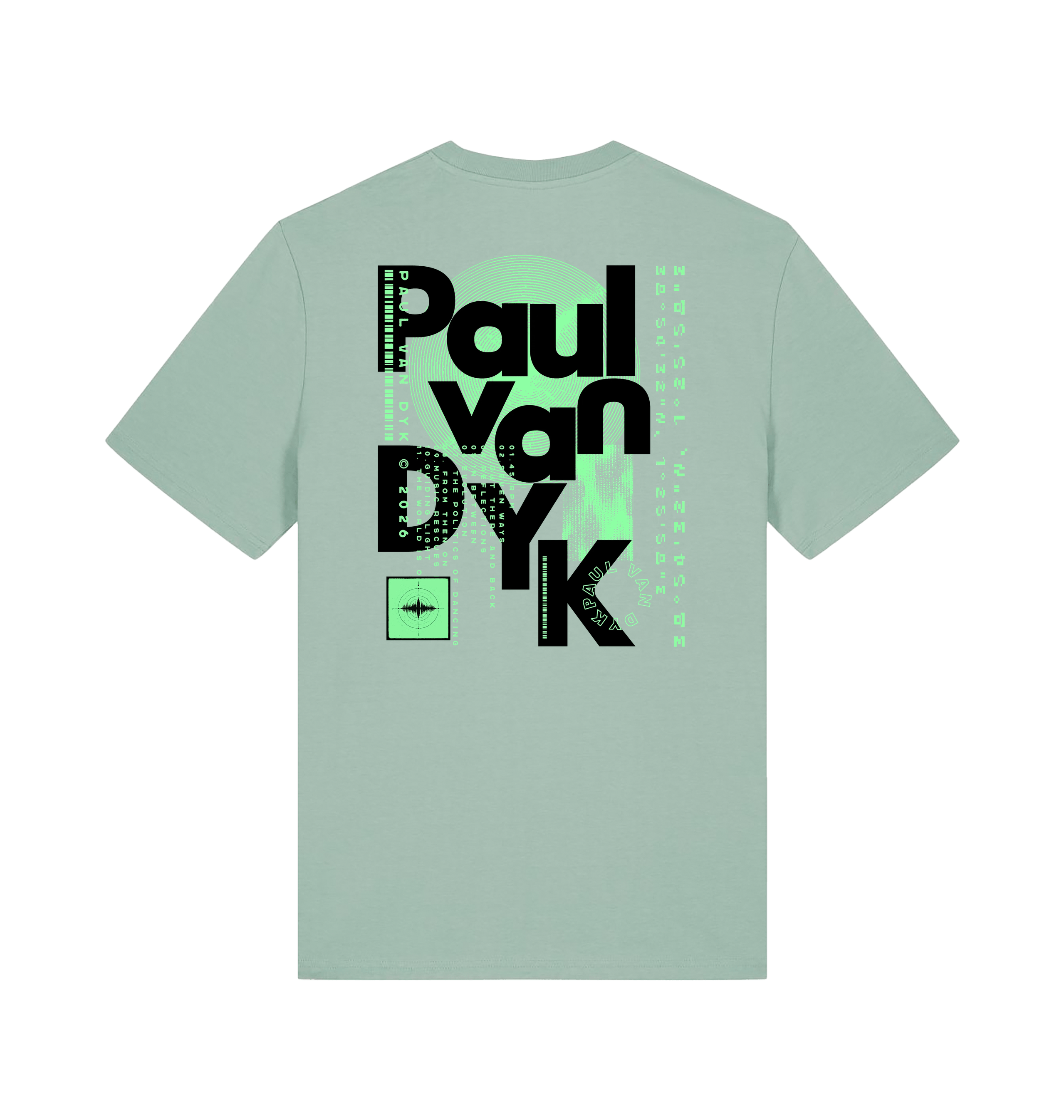 Paul Van Dyk mixed text unisex light t shirt-Essential Republik-Essential Republik