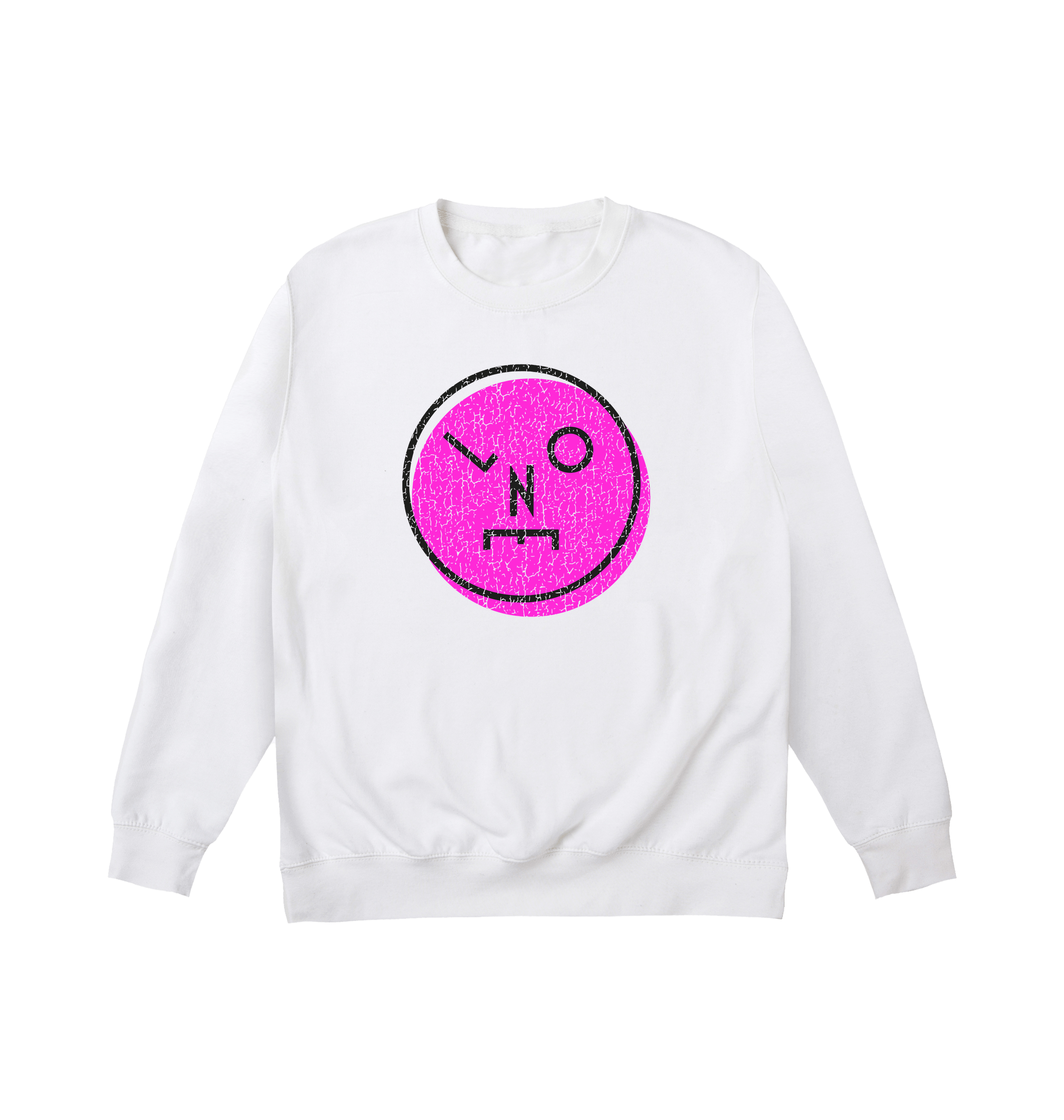 LNOE Logo Distressed Pink Print Unisex Sweatshirt-Essential Republik-Essential Republik