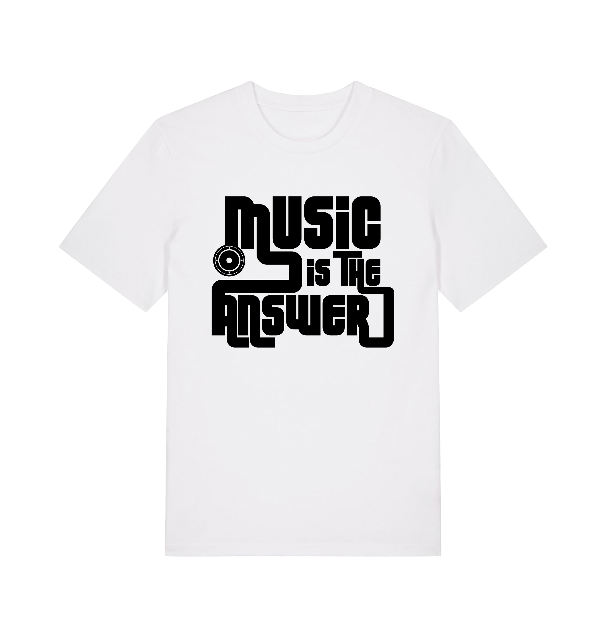 Danny Tenaglia Music Is The Answer Speaker Black Print Men's Organic T Shirt-Essential Republik-Essential Republik