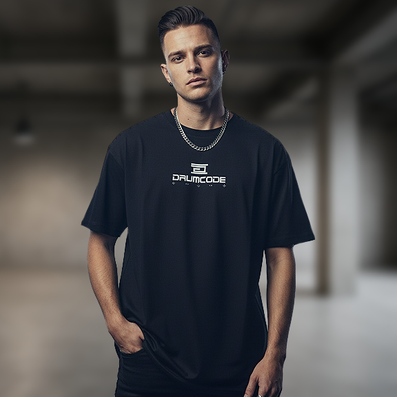 Drumcode basic oversized unisex t shirt in black-Drumcode-Essential Republik