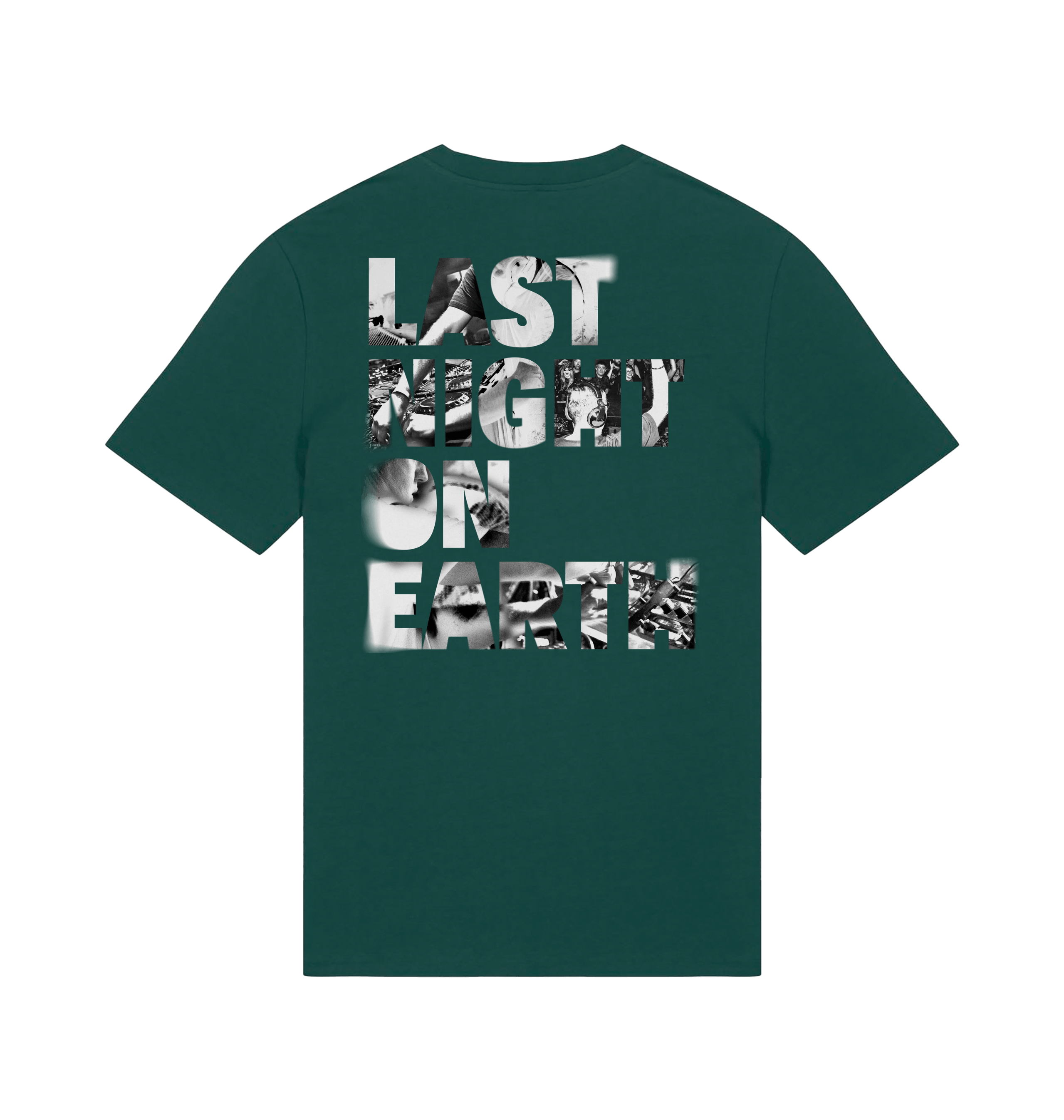 LNOE print t shirt in dark green-LNOE-Essential Republik