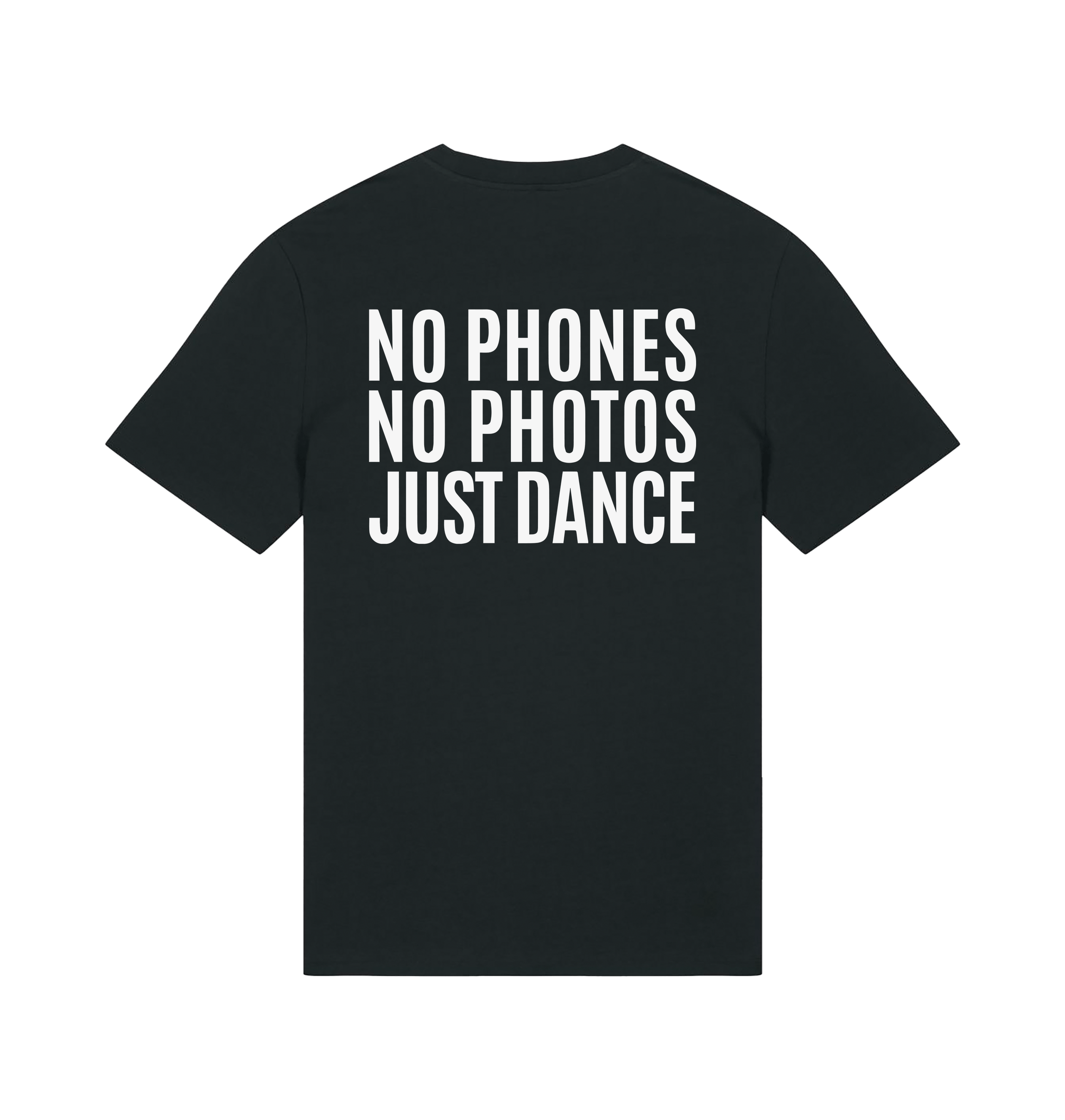 Acid87 No Phones No Photos Just Dance Unisex Organic T Shirt-Essential Republik-Essential Republik