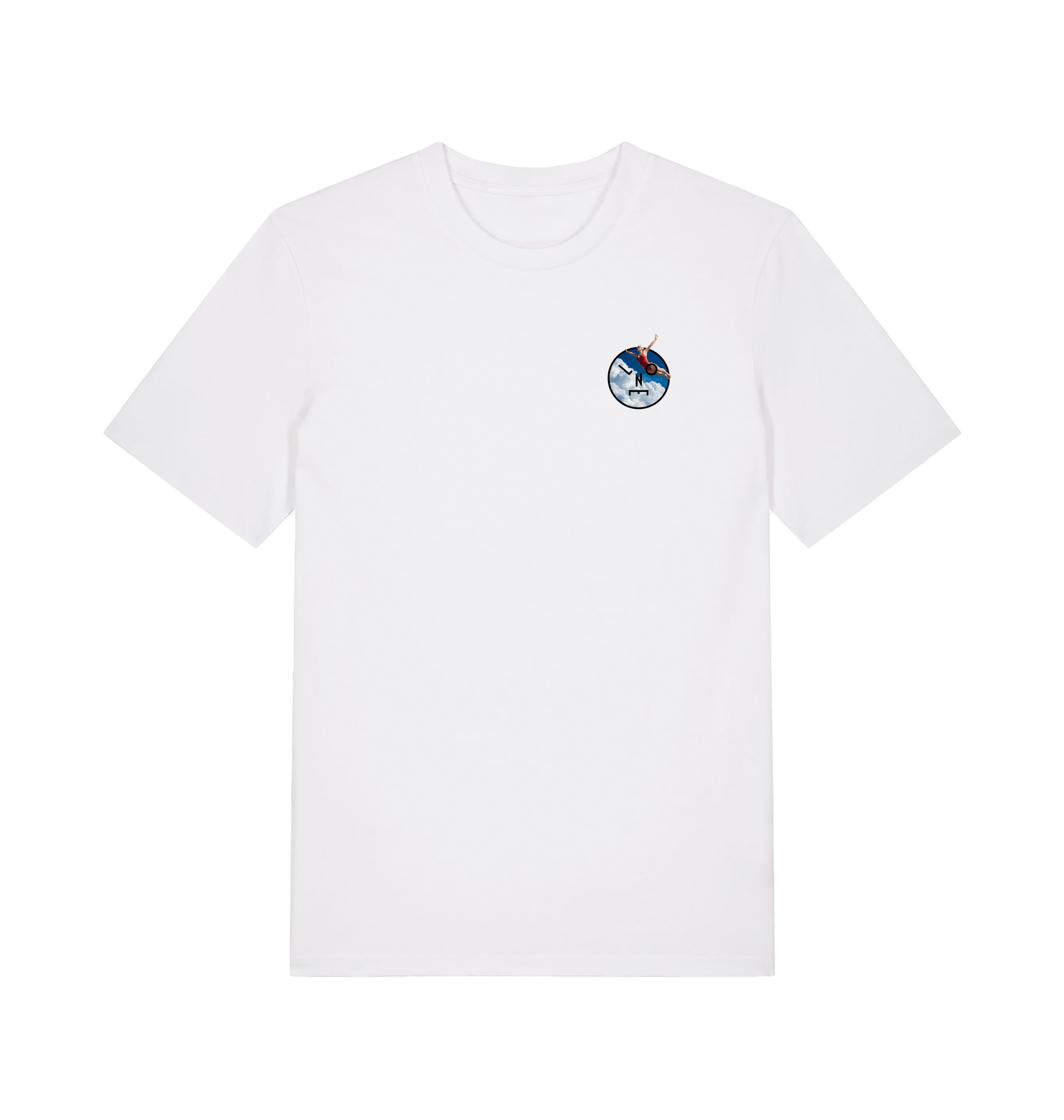 LNOE Diving t shirt in white-LNOE-Essential Republik