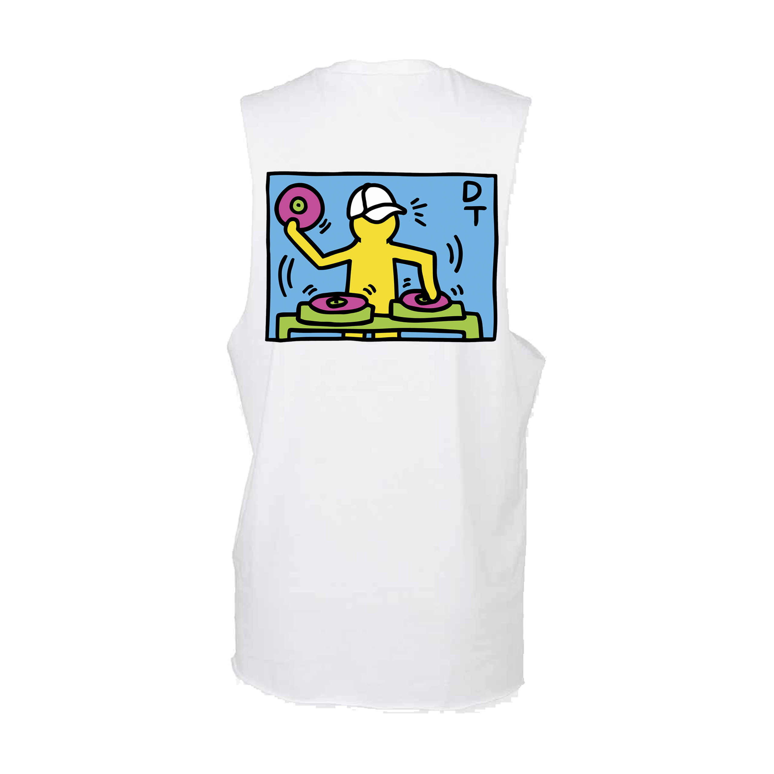 Danny Tenaglia Haring High Neck Slash Armhole Vest-Essential Republik-Essential Republik