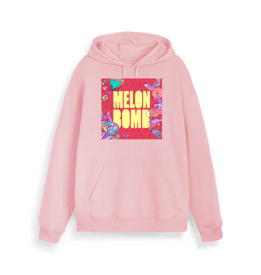 Melon Bomb Fiesta Logo Print Unisex Hoodie-Essential Republik-Essential Republik