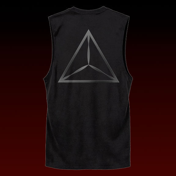Adam Beyer Explorer prism print raw edge vest in black Bundle Item-Pre Sale-Essential Republik