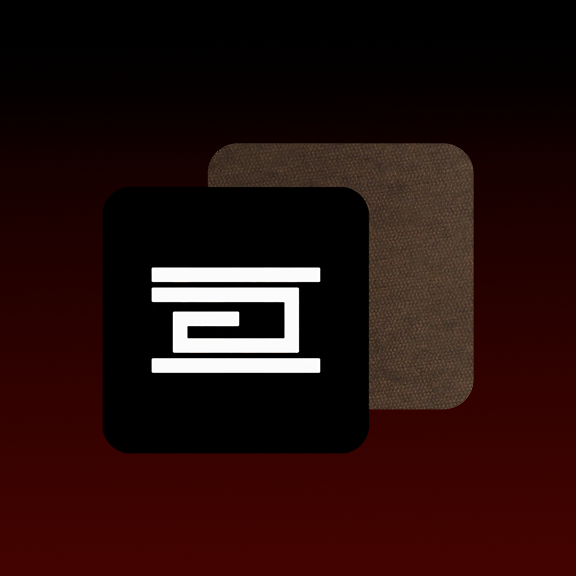 Drumcode logo coaster-Drumcode-Essential Republik