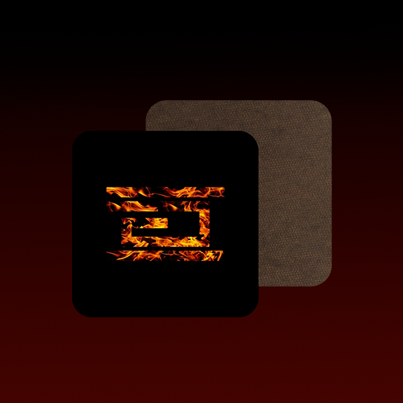 Drumcode flames logo coaster-Drumcode-Essential Republik