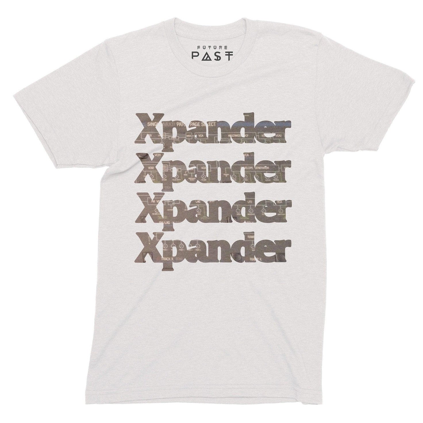 Xpander Synthesiser T-Shirt / White-Robot Rave-Essential Republik