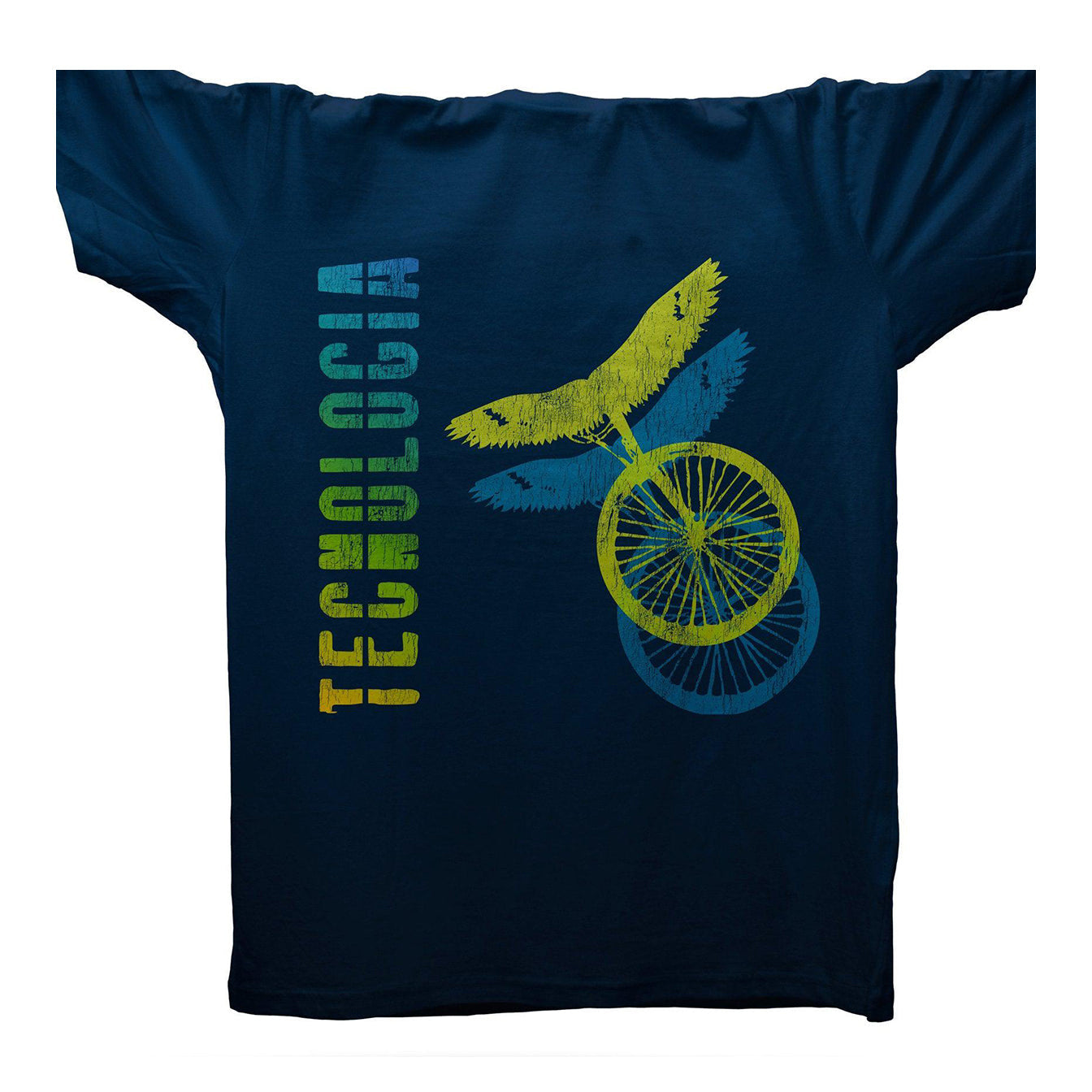 Tecnologia Futurista T-Shirt / Navy-Robot Rave-Essential Republik