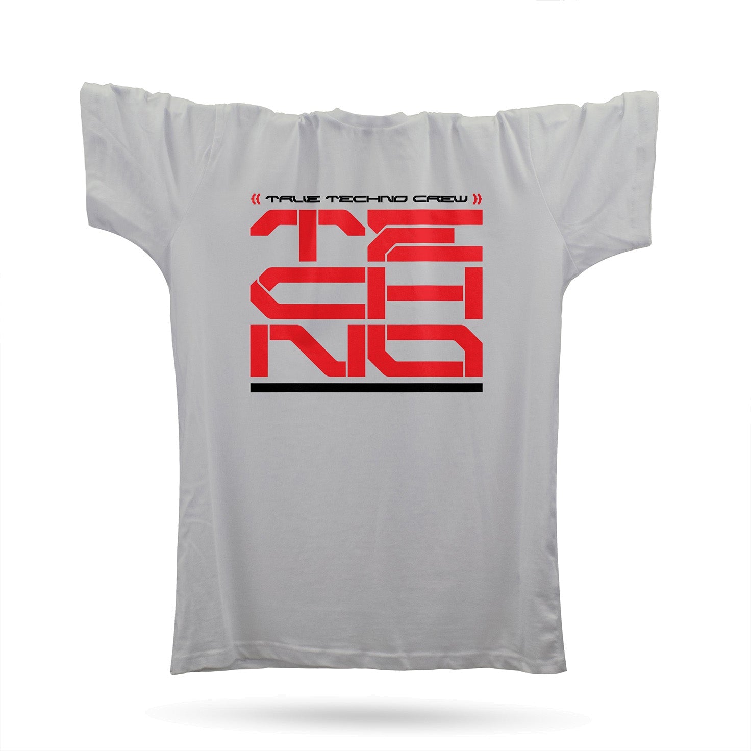 True Techno T-Shirt / Grey-Robot Rave-Essential Republik