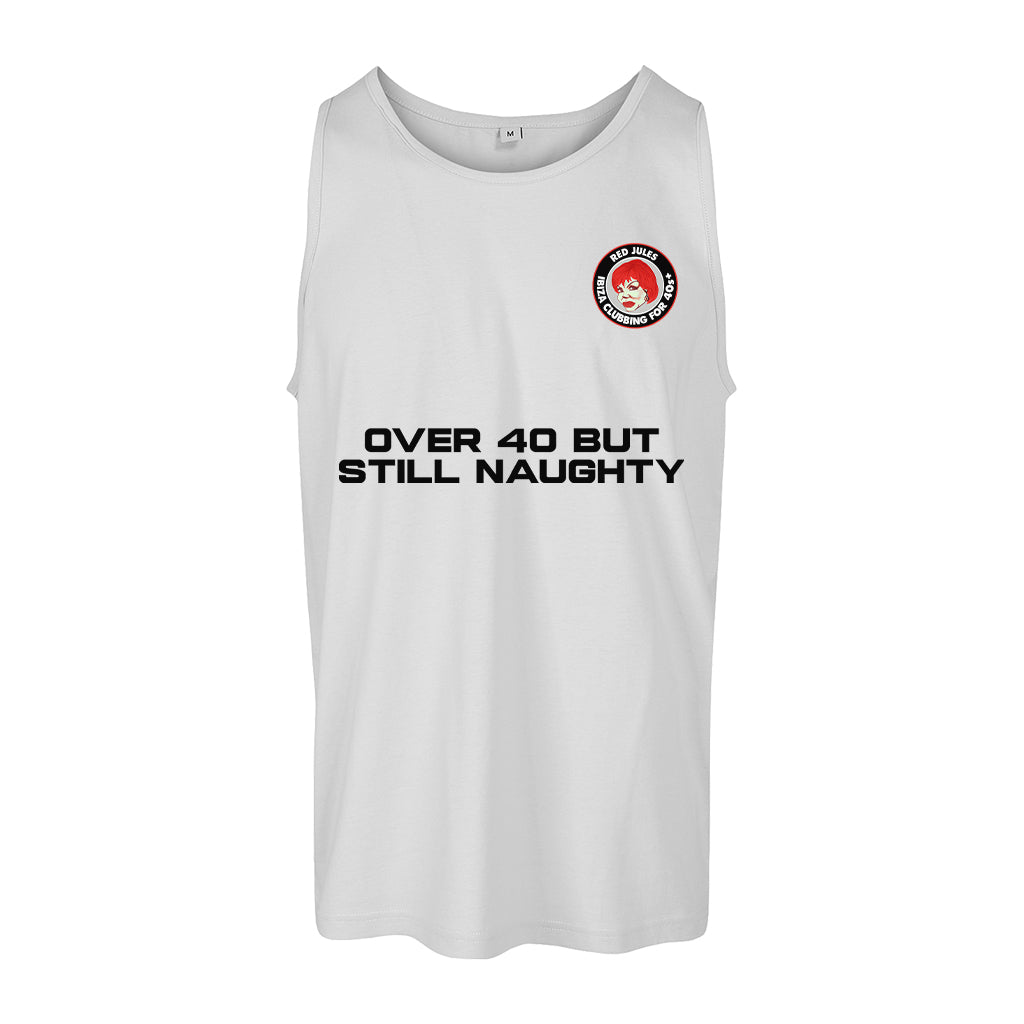 Red Jules Over 40 But Still Naughty Men's Tank Top-Red Jules-Essential Republik
