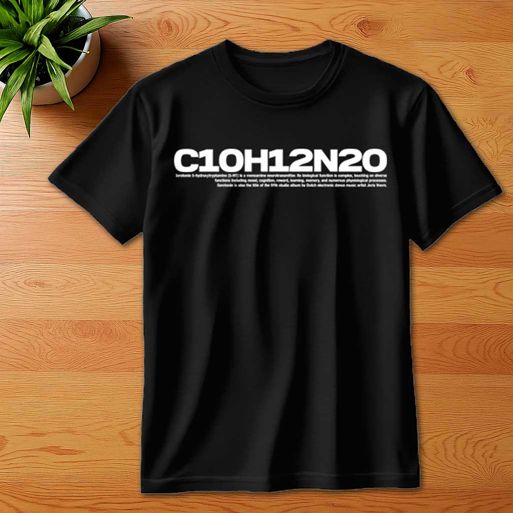 Joris Voorn Serotonin pure joy print oversized t shirt in black-Joris Voorn-Essential Republik