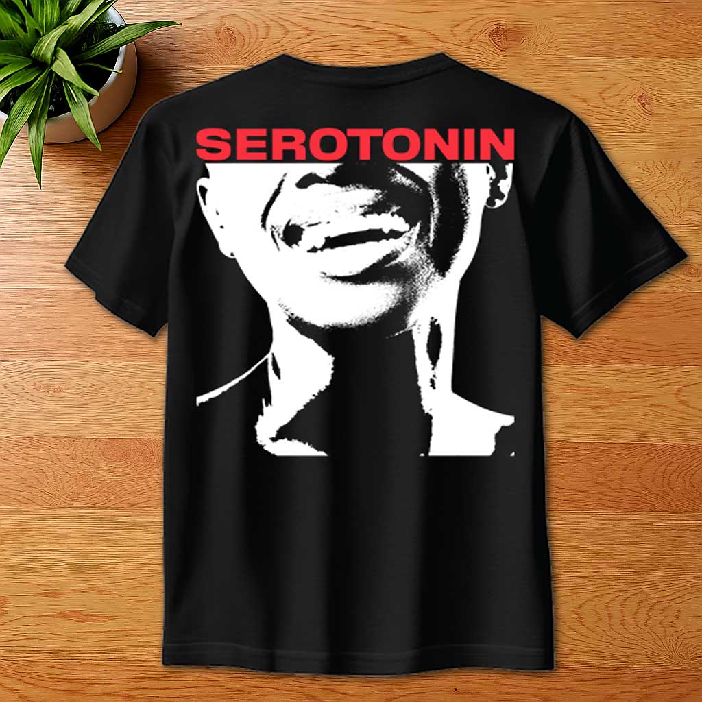 Joris Voorn Serotonin pure joy print oversized t shirt in black-Joris Voorn-Essential Republik